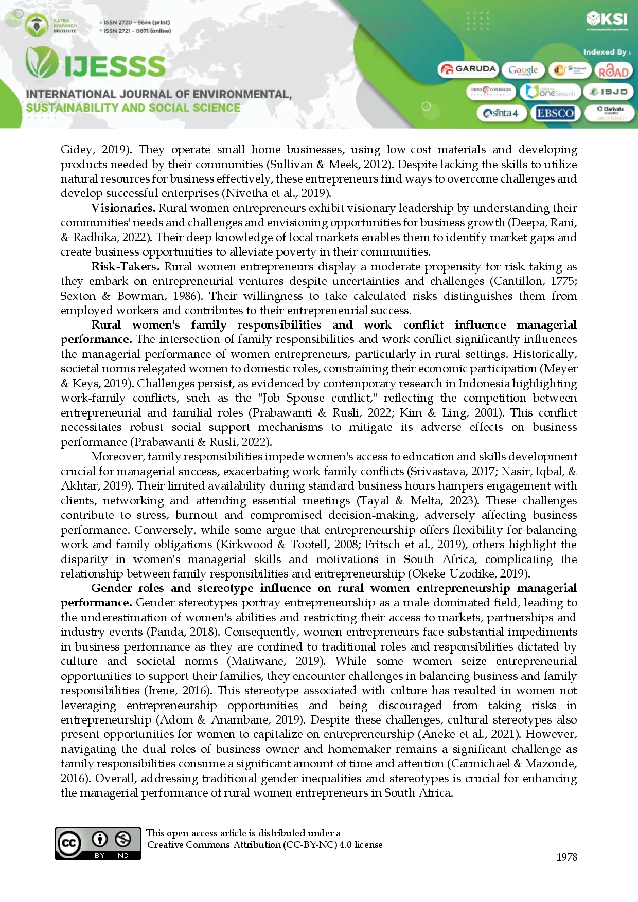 juris What are the Sociocultural Factors That Influence the Managerial Performance of Rural Women Entrepreneurs