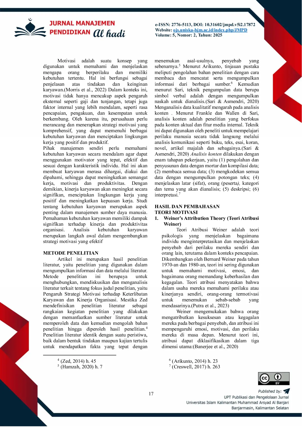 JURIS Pengaruh Strategi Motivasi Terhadap Keterlibatan Karyawan Dan Kinerja Organisasi