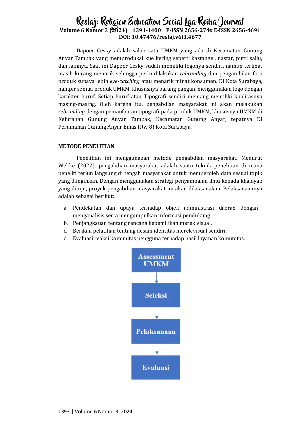 JURIS Rebranding Logo dan Visualisasi Foto Produk UMKM di Kelurahan Gunung Anyar Tambak Kota Surabaya