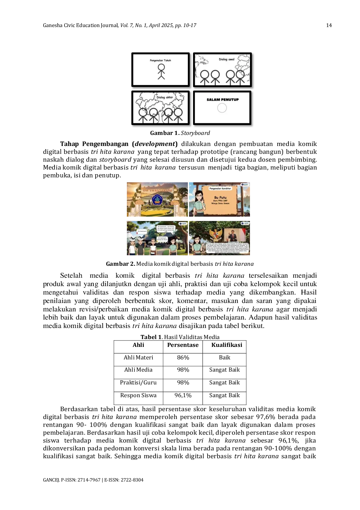 JURIS Pengembangan Media Komik Digital Berbasis Tri Hita Karana Untuk Menanamkan Sikap Bekerja Sama dan Bergotong Royong