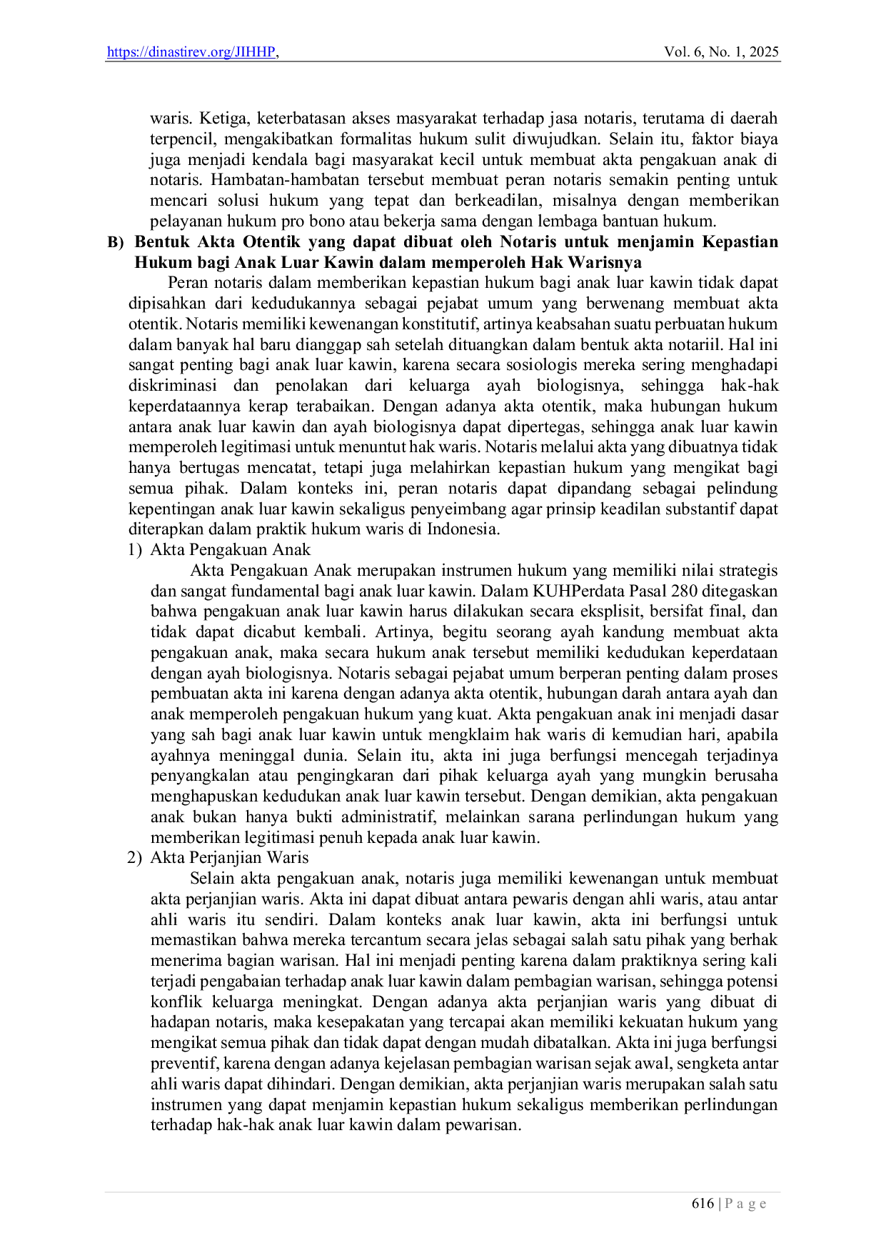 JURIS Kedudukan Notaris dalam Menjamin Perlindungan Hukum Hak Waris Anak Luar Kawin