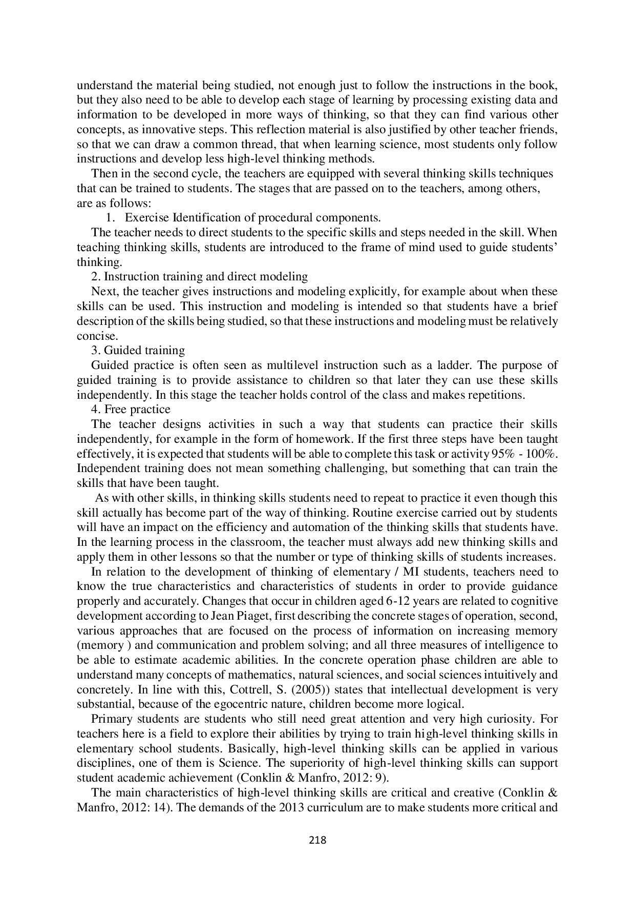 JURIS Apply High Order Thinking Skills in Science Lessons in Primary School