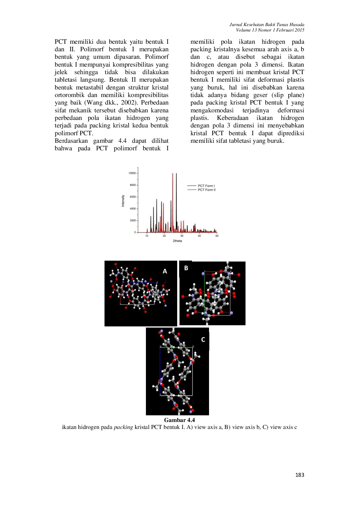 JURIS Identifikasi Sifat Mekanik Polimorf Parasetamol Dengan Menggunakan Software Mercury 3 3