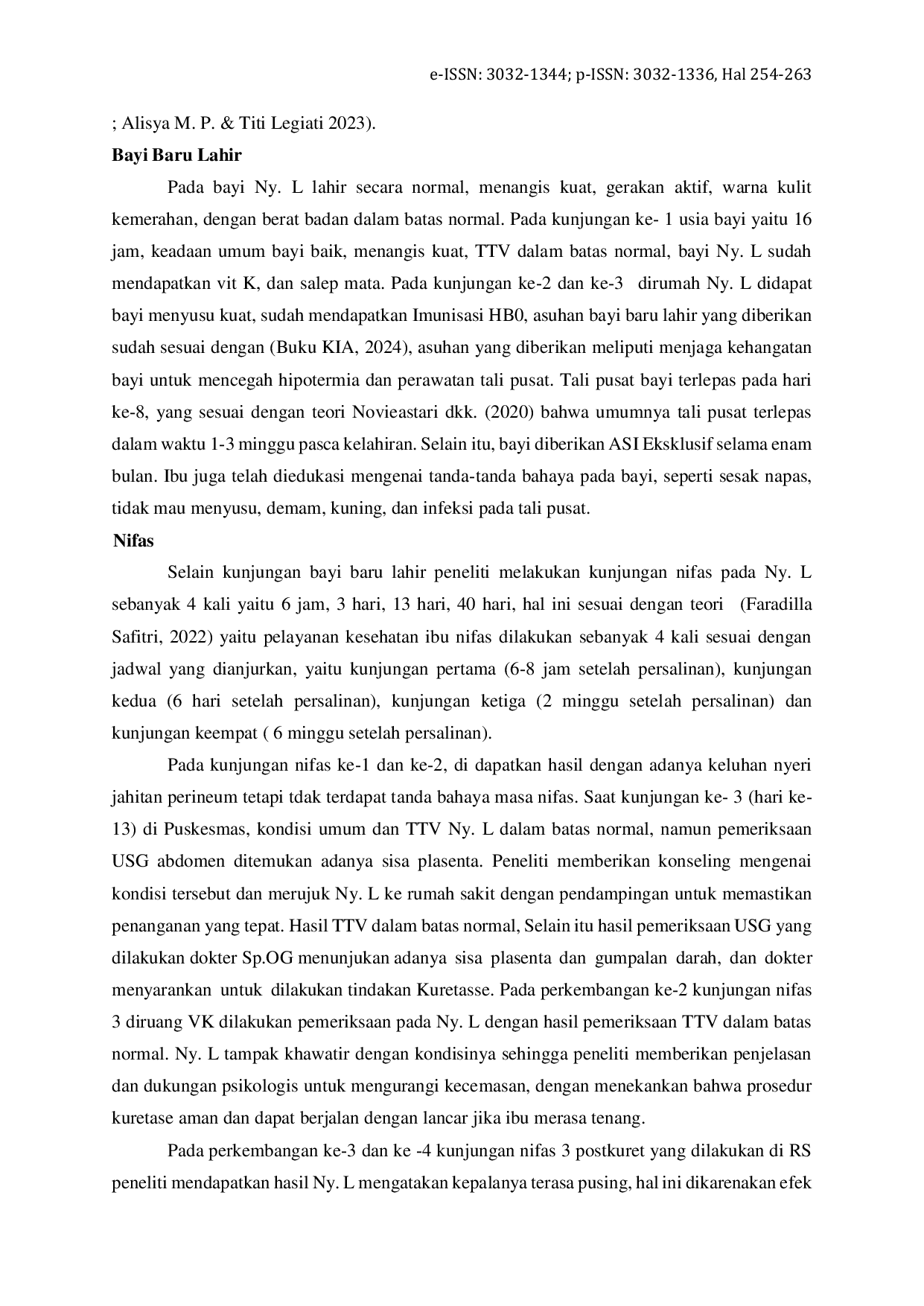 JURIS Asuhan Kebidanan Komprehensif Pada Ny L Umur 24 Tahun Dengan Anemia Sedang Di Puskesmas Bantarkawung Kabupaten Brebes Tahun 2025