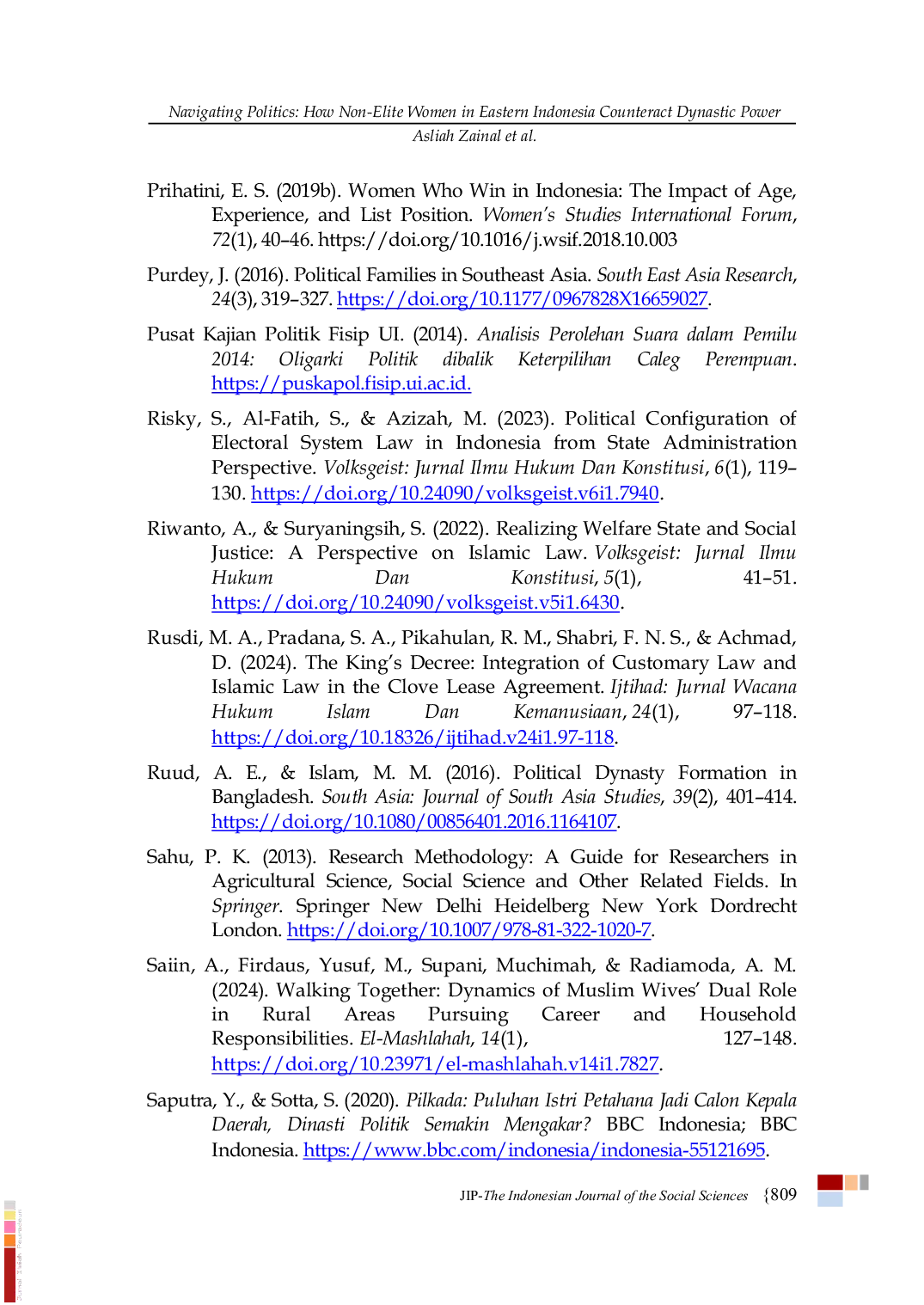 JURIS Navigating Politics How Non Elite Women in Eastern Indonesia Counteract Dynastic Power