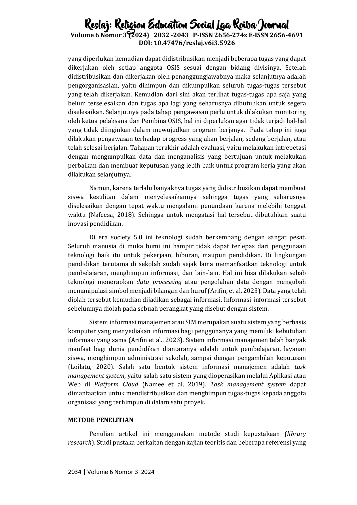 JURIS Task Management System Untuk Osis