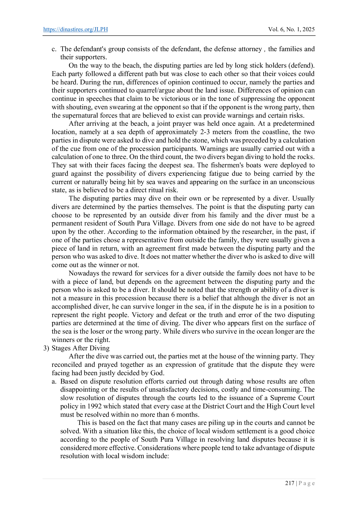 JURIS Exploration of Local Wisdom in Land Dispute Resolution in Alor Regency