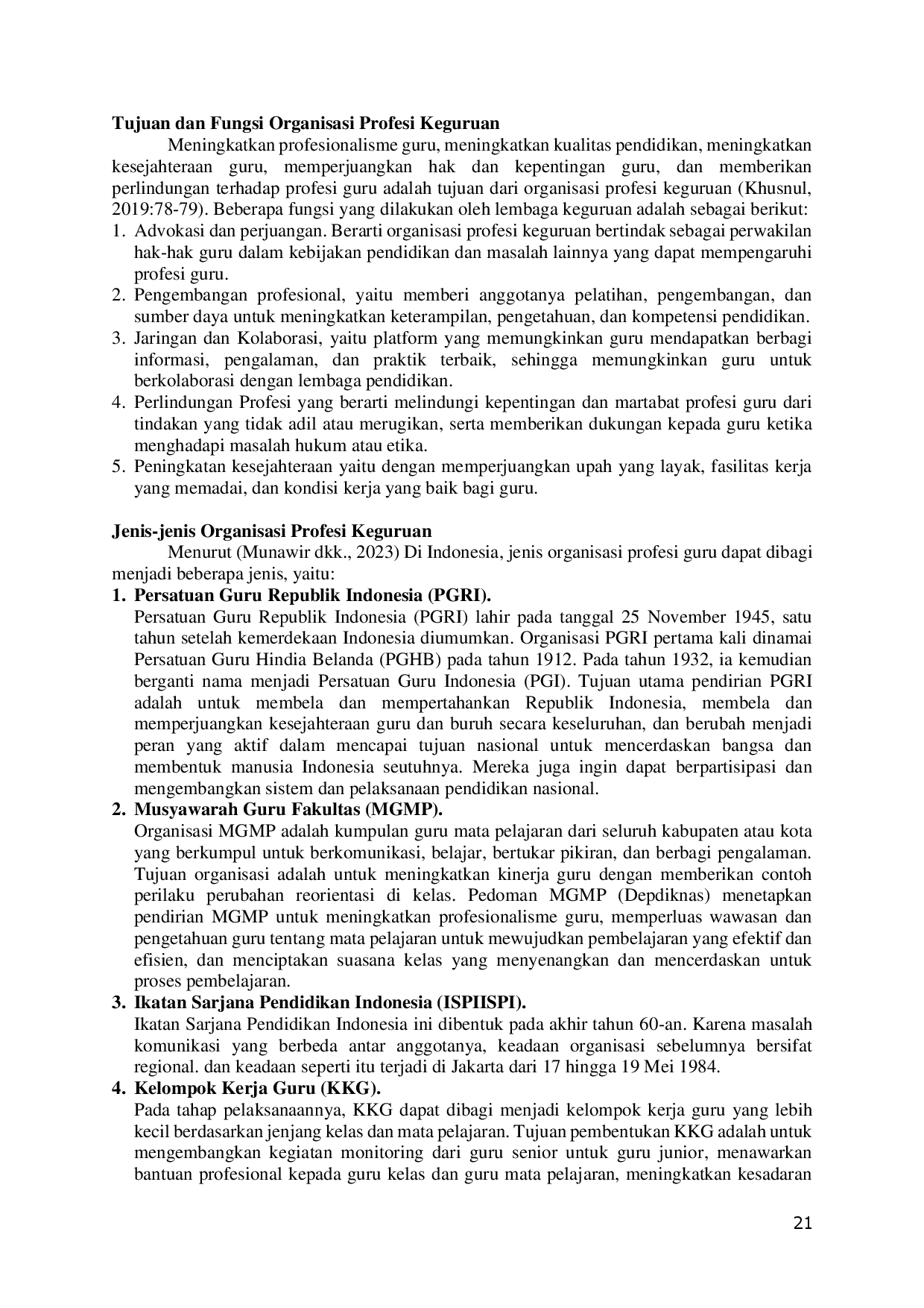 juris Eksplorasi Esensial Pengertian Tujuan Jenis dan Manfaat Organisasi Profesi Keguruan