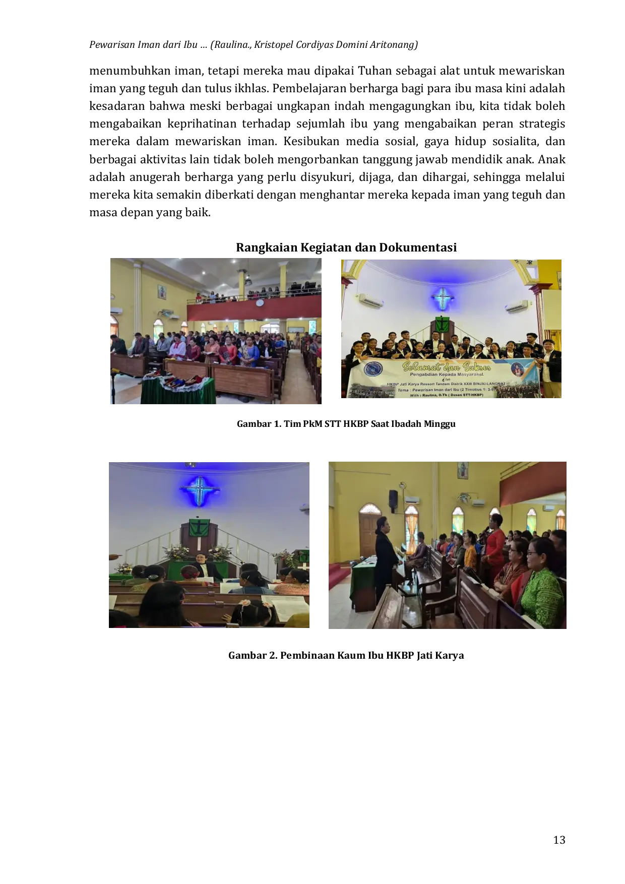 JURIS Pewarisan Iman Dari Ibu Peran Ibu Dalam Membangun Fondasi Iman Anak Menurut 2 Timotius 1 3 8