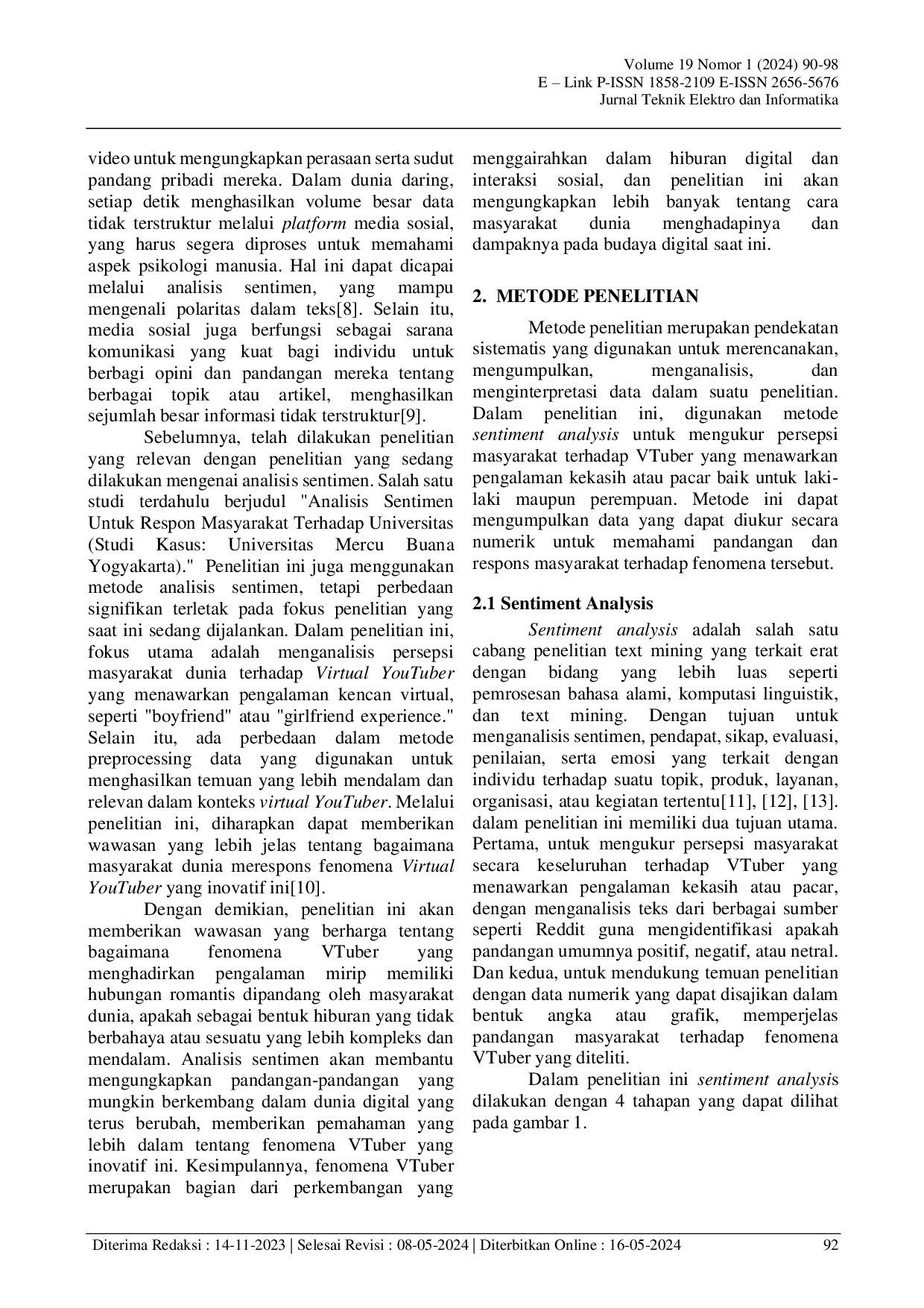 JURIS Analisis Persepsi Masyarakat Dunia Terhadap Virtual Youtuber Yang Menawarkan Pengalaman Kekasih