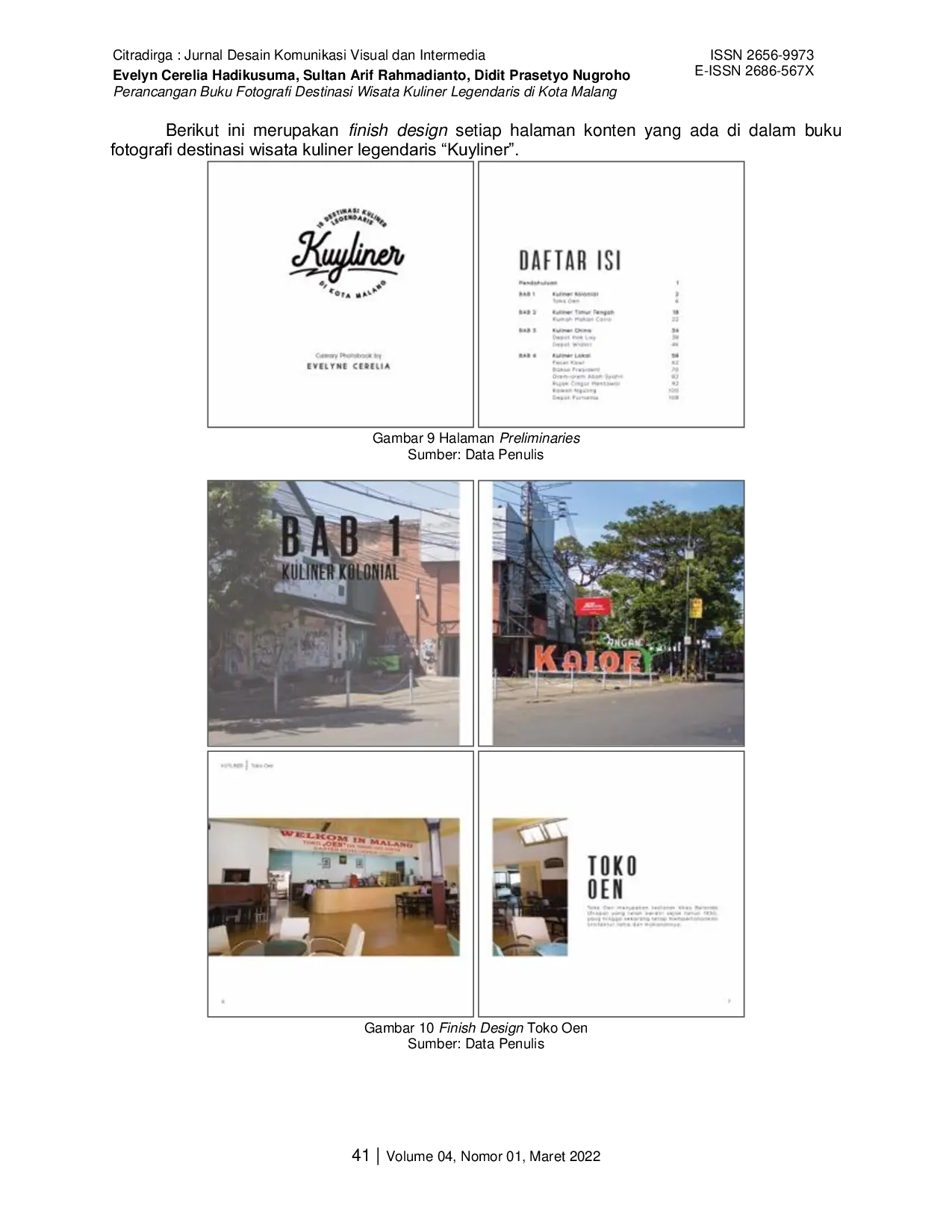 JURIS Perancangan Buku Fotografi Destinasi Wisata Kuliner Legendaris di Kota Malang