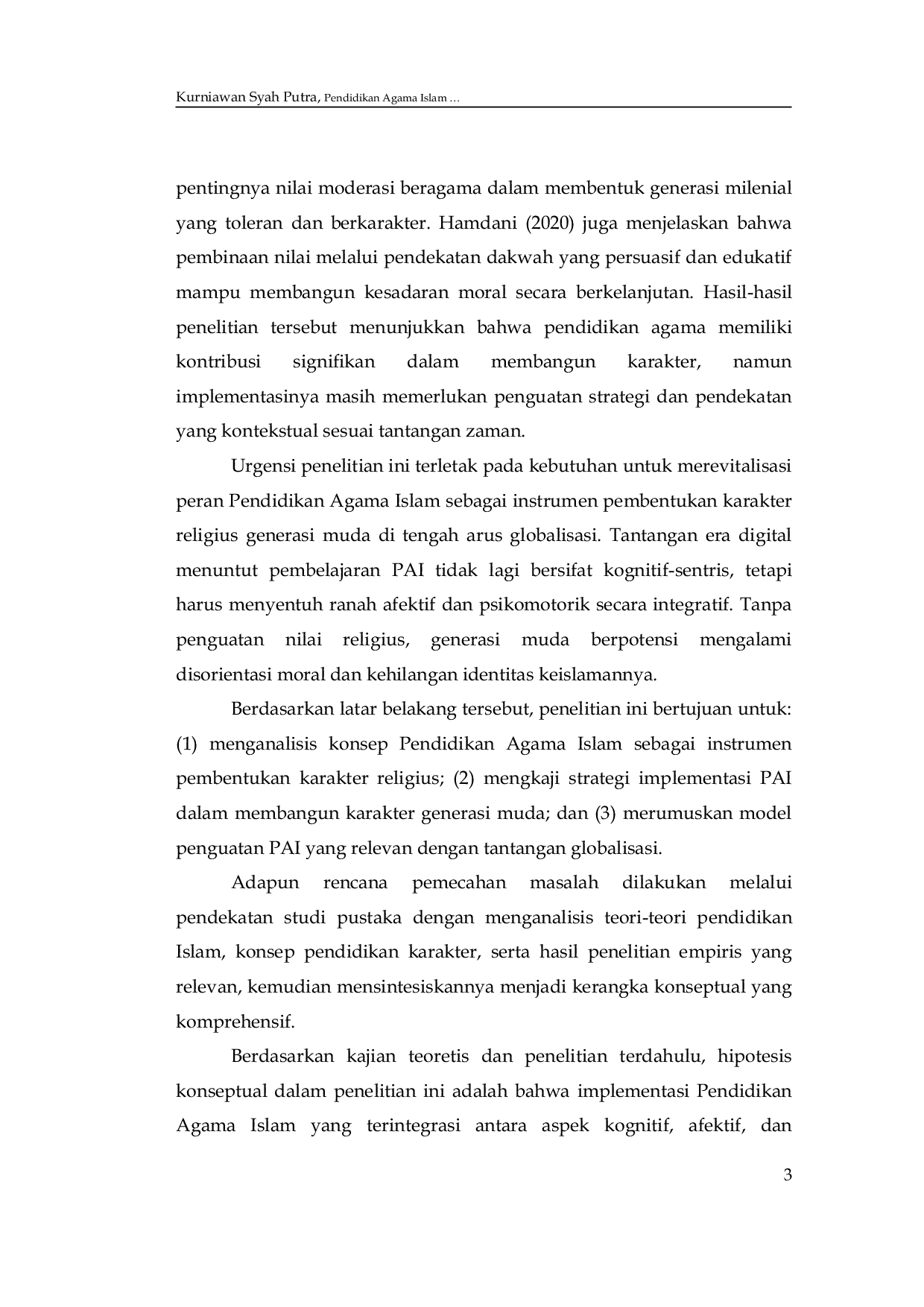 JURIS Islamic Religious Education as an Instrument for Forming Religious Character of Young Generation