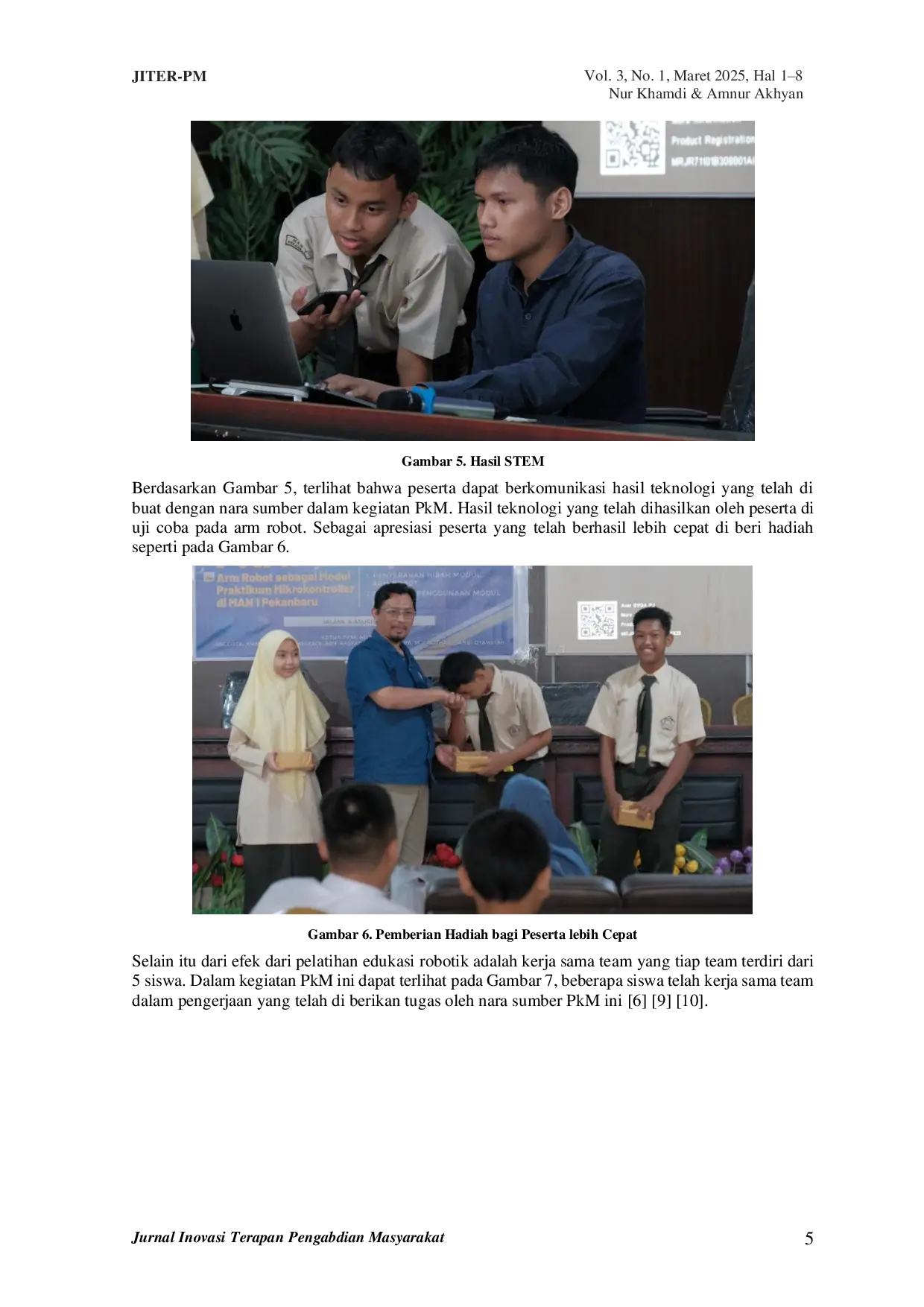 JURIS ARM ROBOT SEBAGAI MODUL PEMBELAJARAN PRAKTIKUM MIKROKONTROLLER DI MAN 1