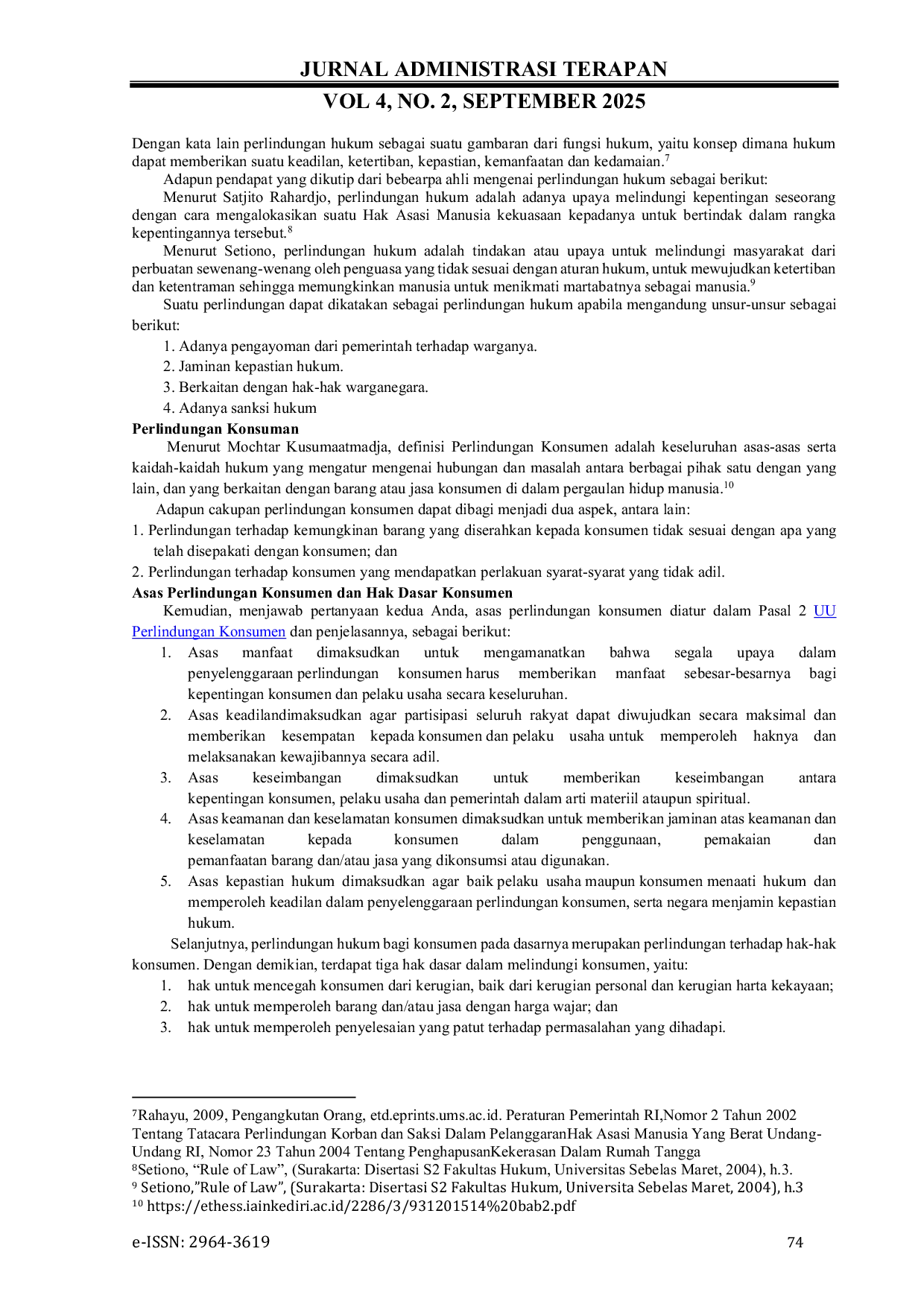 JURIS Perlindungan Hukum Bagi Pengguna Jasa Pinjaman Online Pinjol