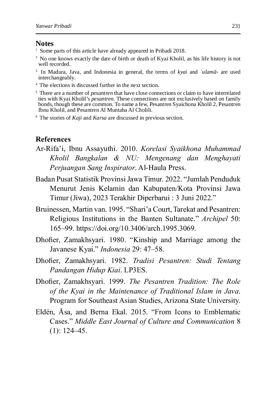 JURIS Religious and Political Narratives in Islamic Iconization The Case of Kyai Kholil of Madura