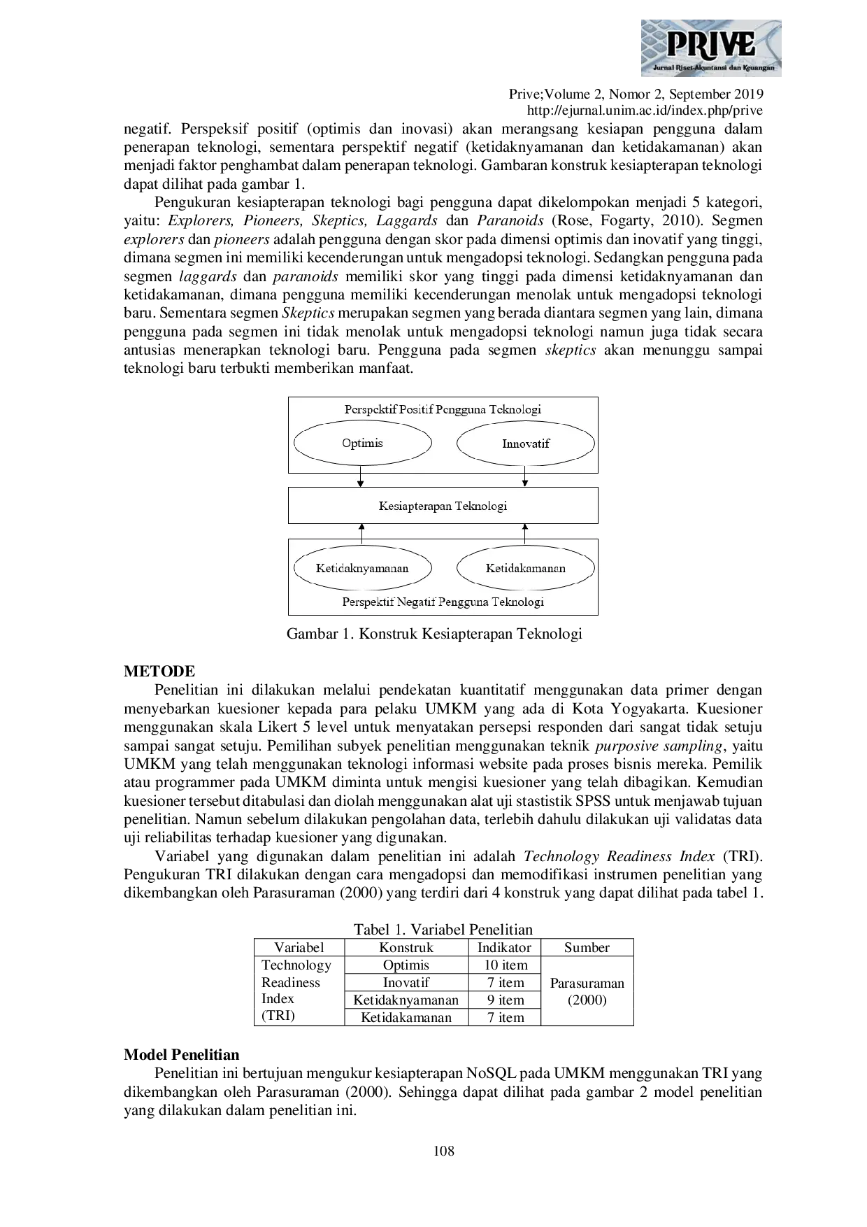 JURIS Kesiapterapan NoSQL Pada UMKM di Yogyakarta