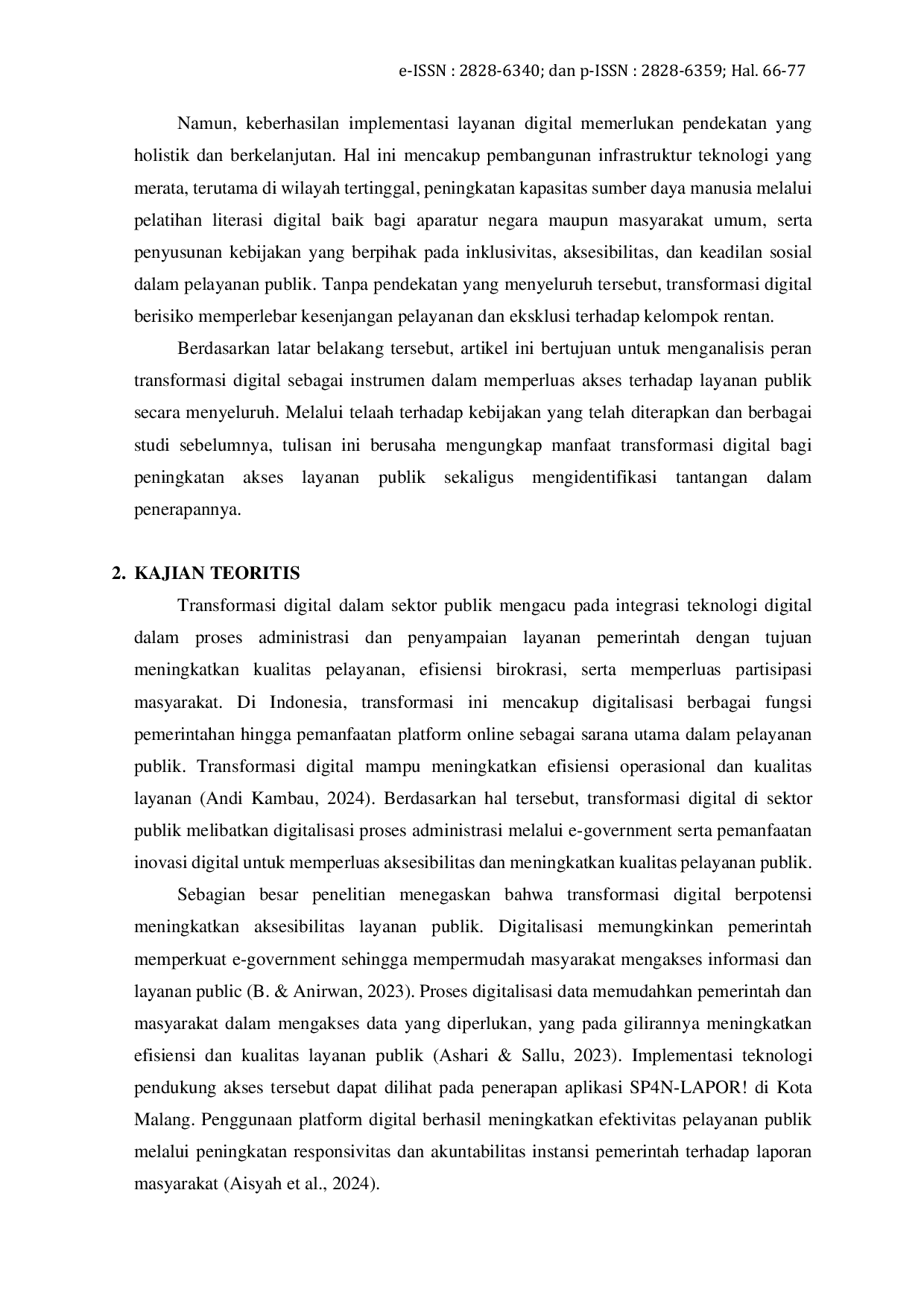 JURIS Transformasi Digital Sebagai Instrumen Untuk Memperluas Aksesibilitas Layanan Publik