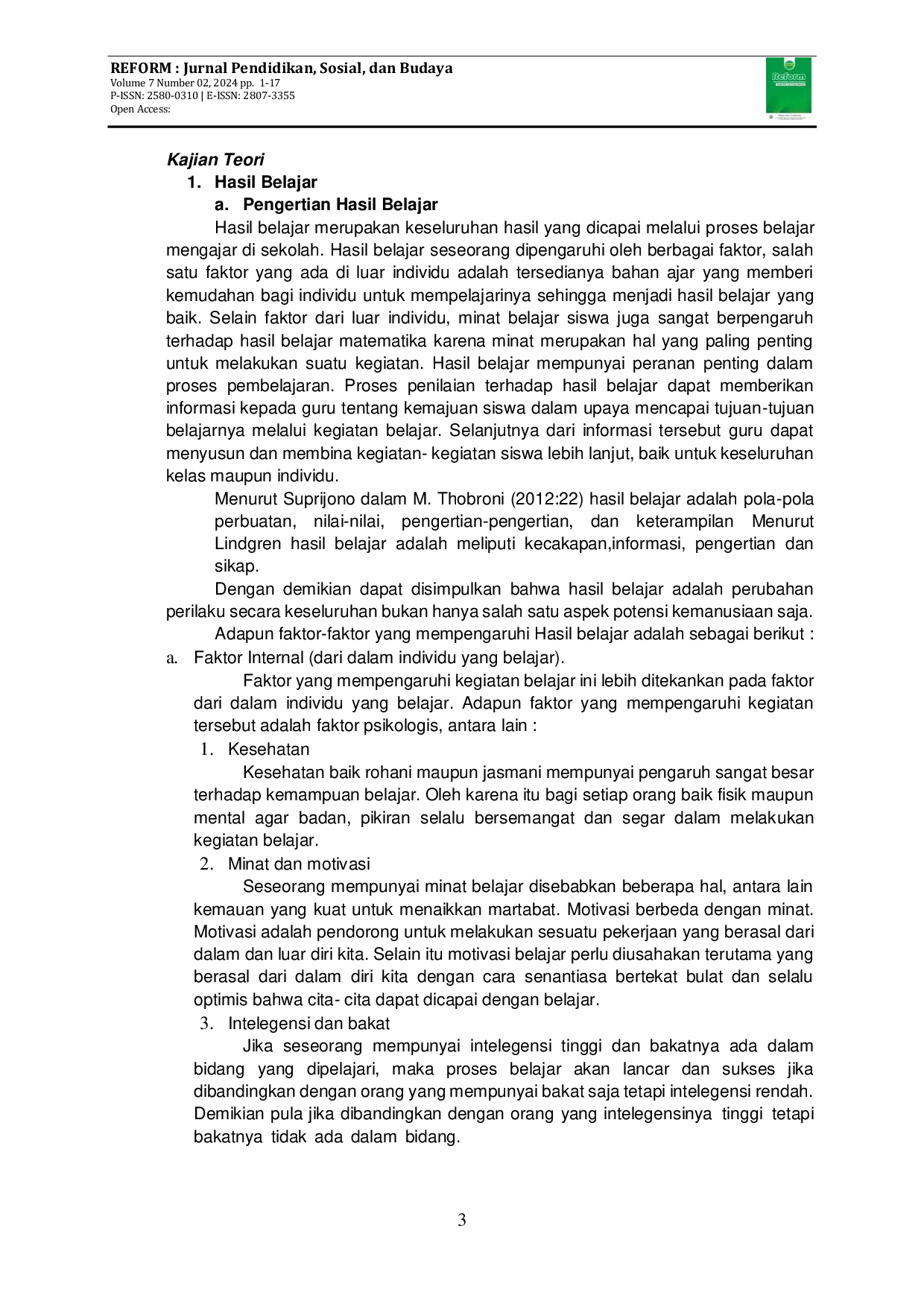 JURIS Upaya Meningkatkan Hasil Belajar PAI Siswa dengan Menggunakan Model Pembelajaran Kooperatif TPS pada Siswa Kelas VIII SMP Darussalam Plus Tanak Beak Semester Ganjil Tahun Pelajaran 2022 2023