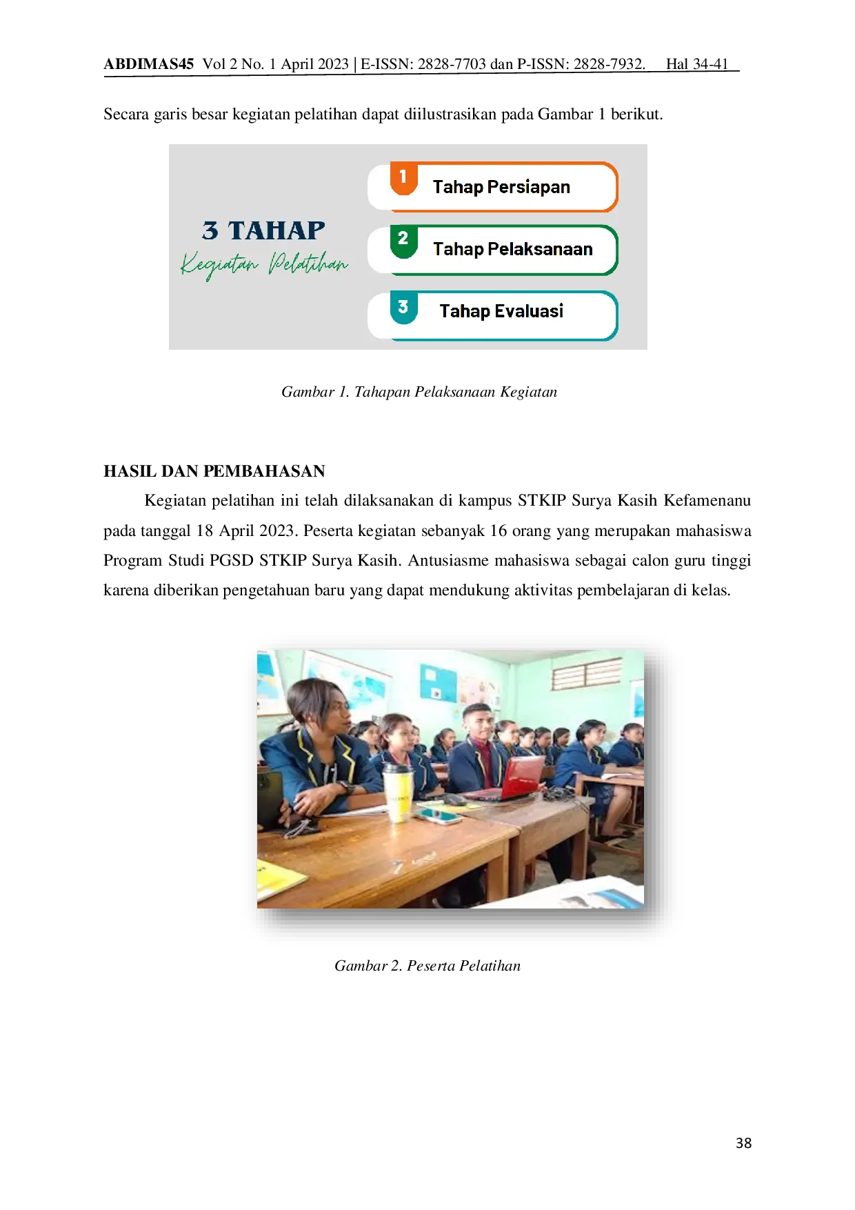 JURIS Pelatihan Pembuatan Desain Media Pembelajaran Menggunakan Aplikasi Canva Bagi Mahasiswa STKIP Surya Kasih T A 2022 2023