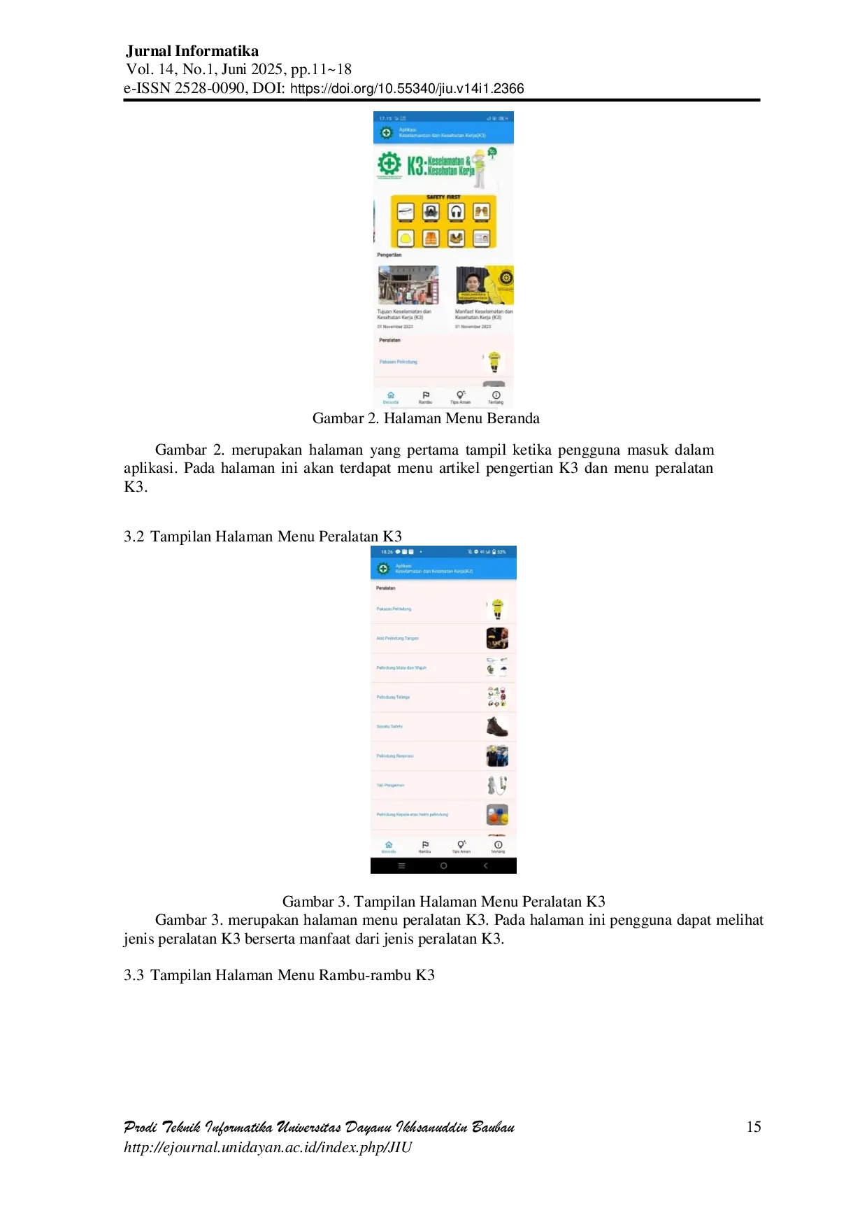 JURIS Perancangan Aplikasi Pembelajaran Keselamatan dan Kesehatan Kerja Proyek Konstruksi Berbasis Android