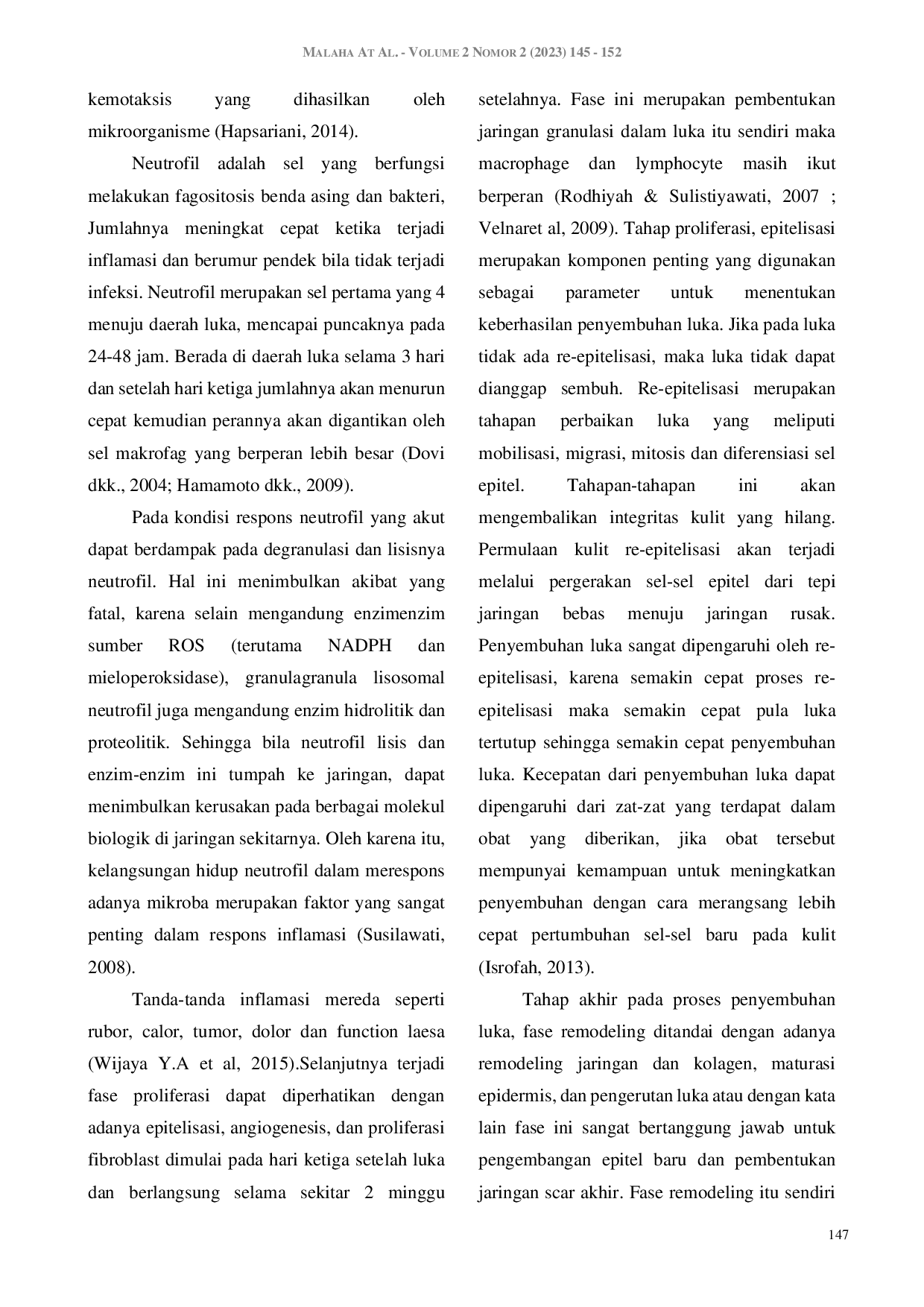 JURIS Efektifitas Sediaan Biospray Revolutic dalam Menurunkan Jumlah PMN L dalam Proses Penyembuhan Luka