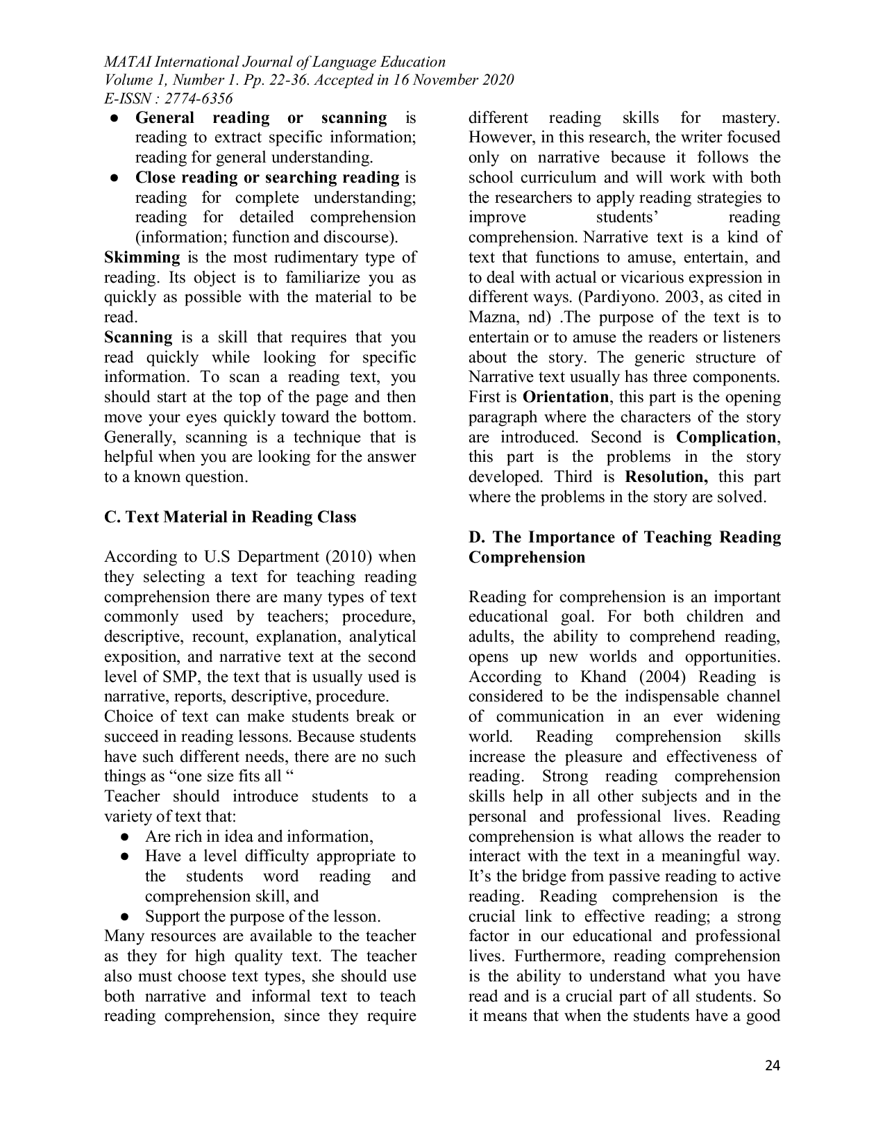 JURIS Using RAP Read Ask Put Strategy to Improve Students Ability in Reading Comprehension at Class VIII2 of SMP Negeri 2 Dobo