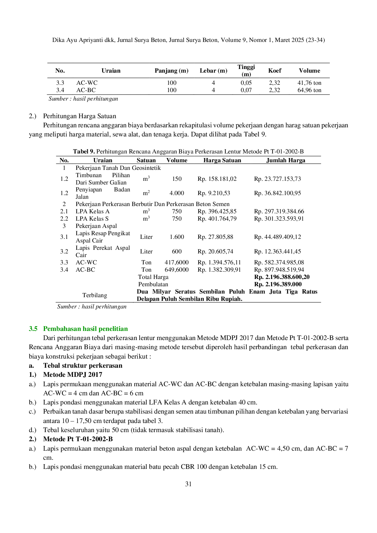 JURIS Perbandingan Penentuan Tebal Perkerasan Lentur Dengan Metode Manual Desain Perkerasan Jalan 2017 Dan Metode Pt T 01 2002 B Studi Kasus Ruas Jalan Pituruh Megulung Kabupaten Purworejo