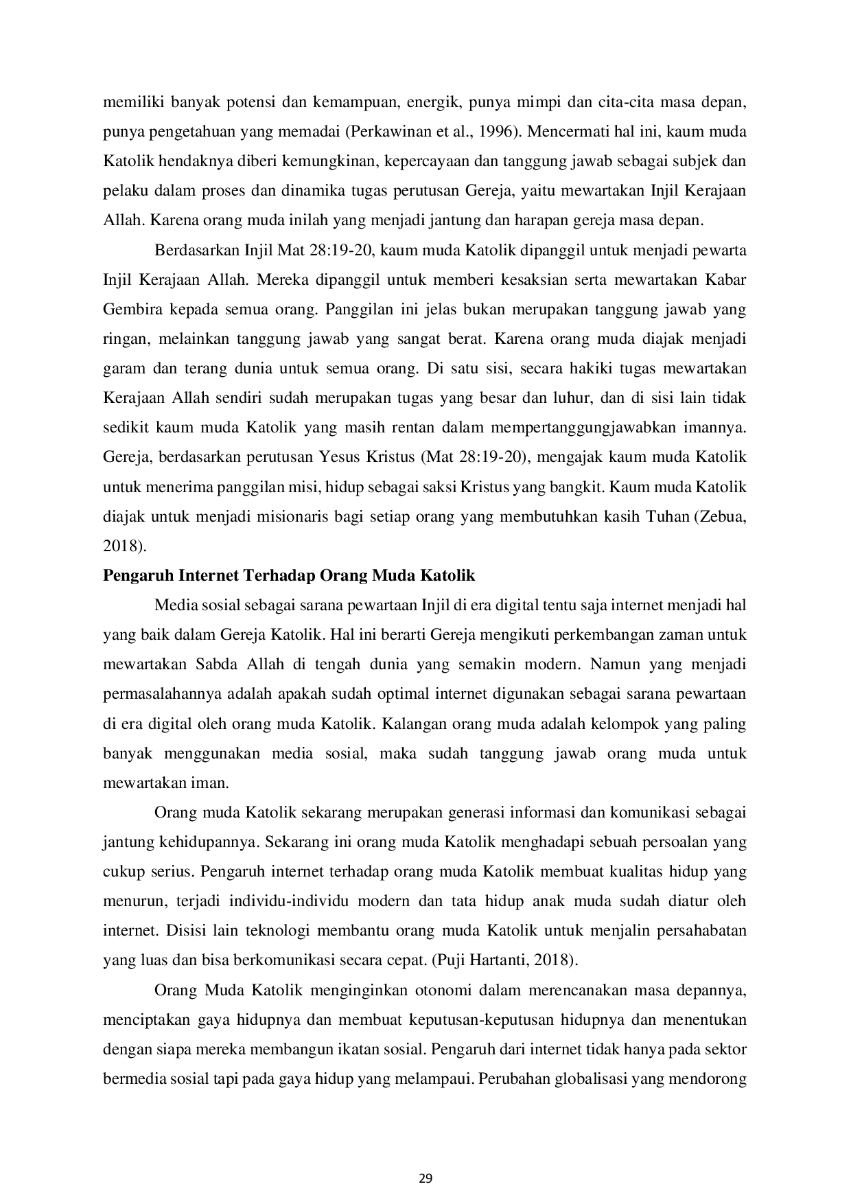 JURIS Pengaruh Internet dan Media Sosial terhadap Pencapaian Kekudusan di Kalangan Muda Katolik Paroki Santo Vincent A Paulo Malang