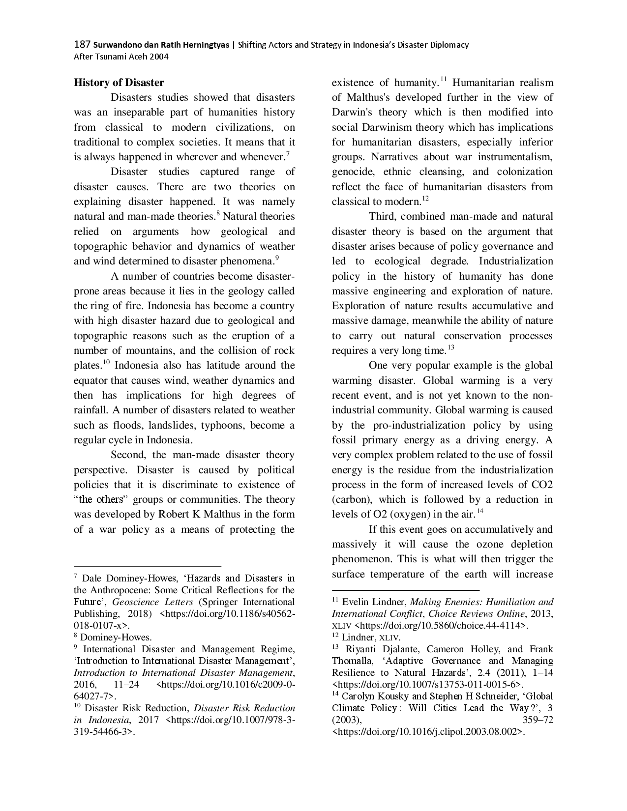 juris Shifting Actors and Strategy in Indonesia s Disaster Diplomacy After Tsunami Aceh 2004