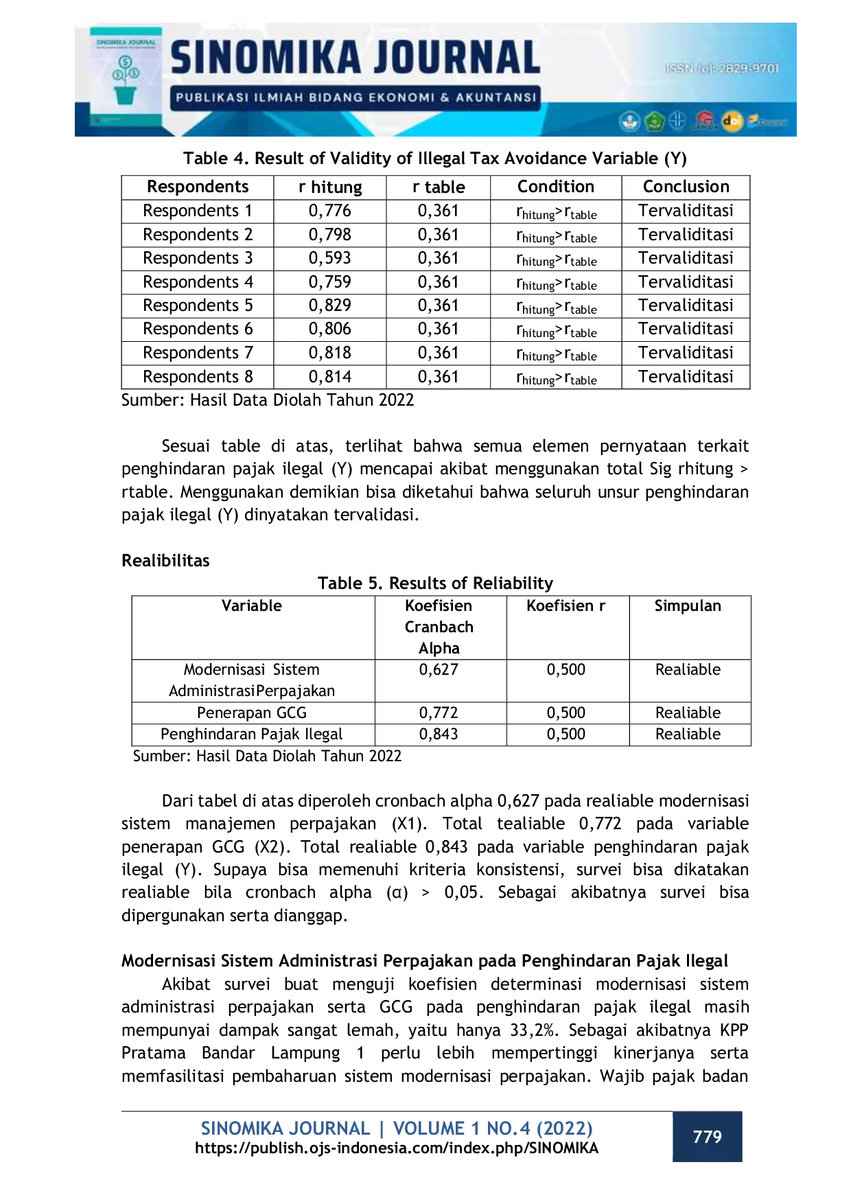 JURIS Pengaruh Modernisasi Sistem Administrasi Perpajakan Dan Penerapan Good Corporate Governance Terhadap Penghindaran Pajak Ilegal