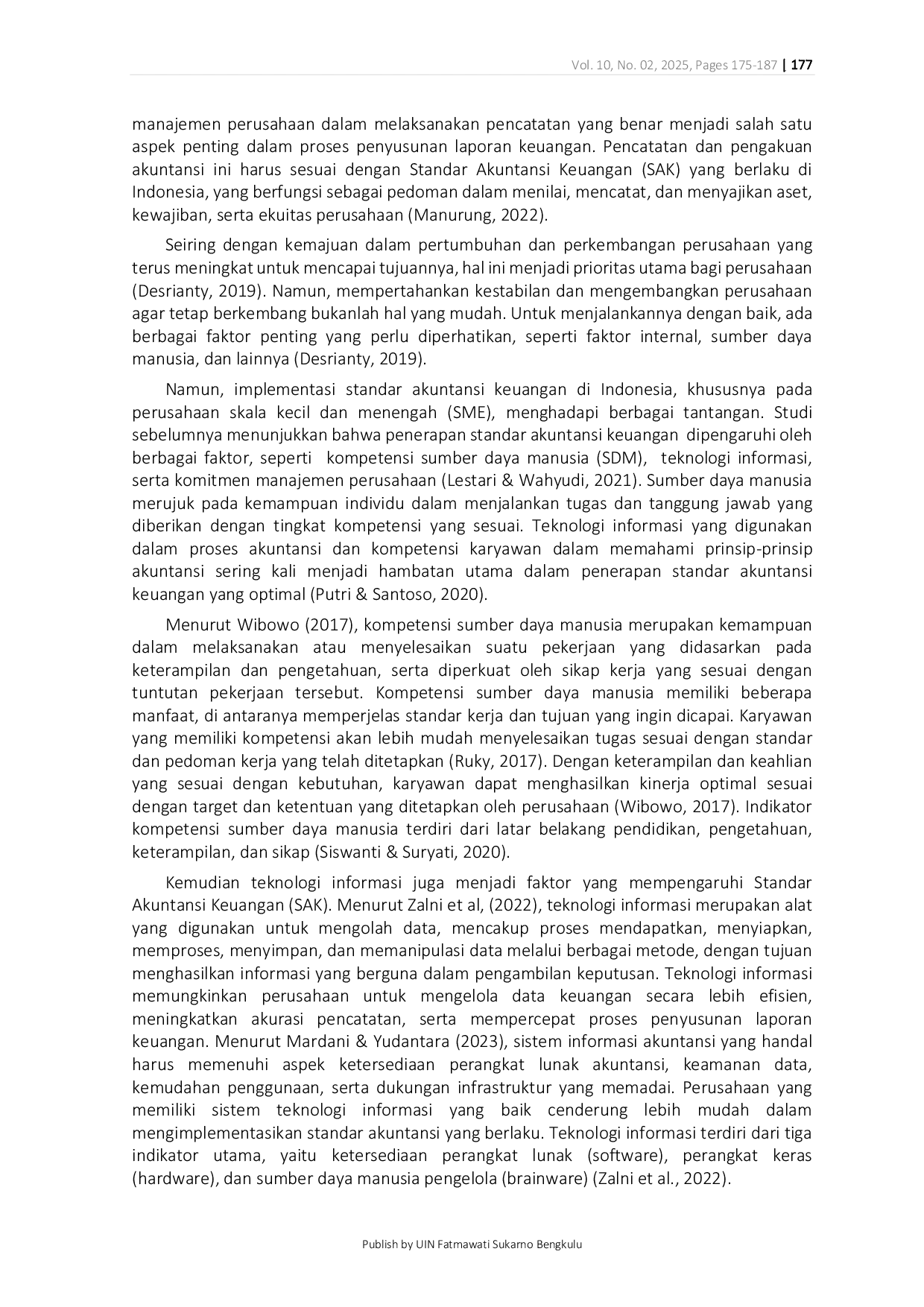 JURIS Analisis Faktor Faktor yang Mempengaruhi Penerapan Standar Akuntansi Keuangan dalam Penyusunan Laporan Keuangan