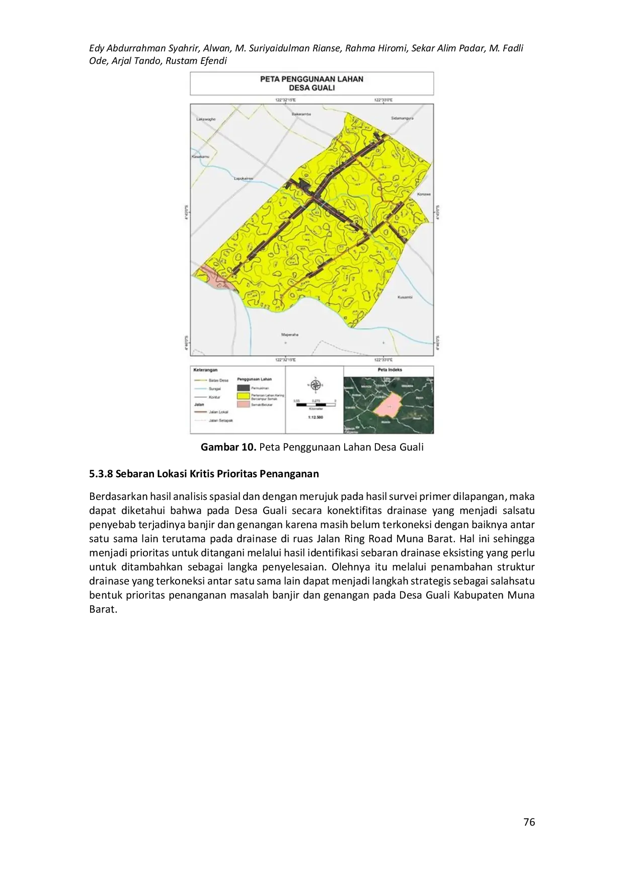 juris Pemetaan Spasial Dalam Mengungkap Area Prioritas Rawan Banjir Guna Mengoptimalkan Tata Ruang di Desa Guali Kabupaten Muna Barat
