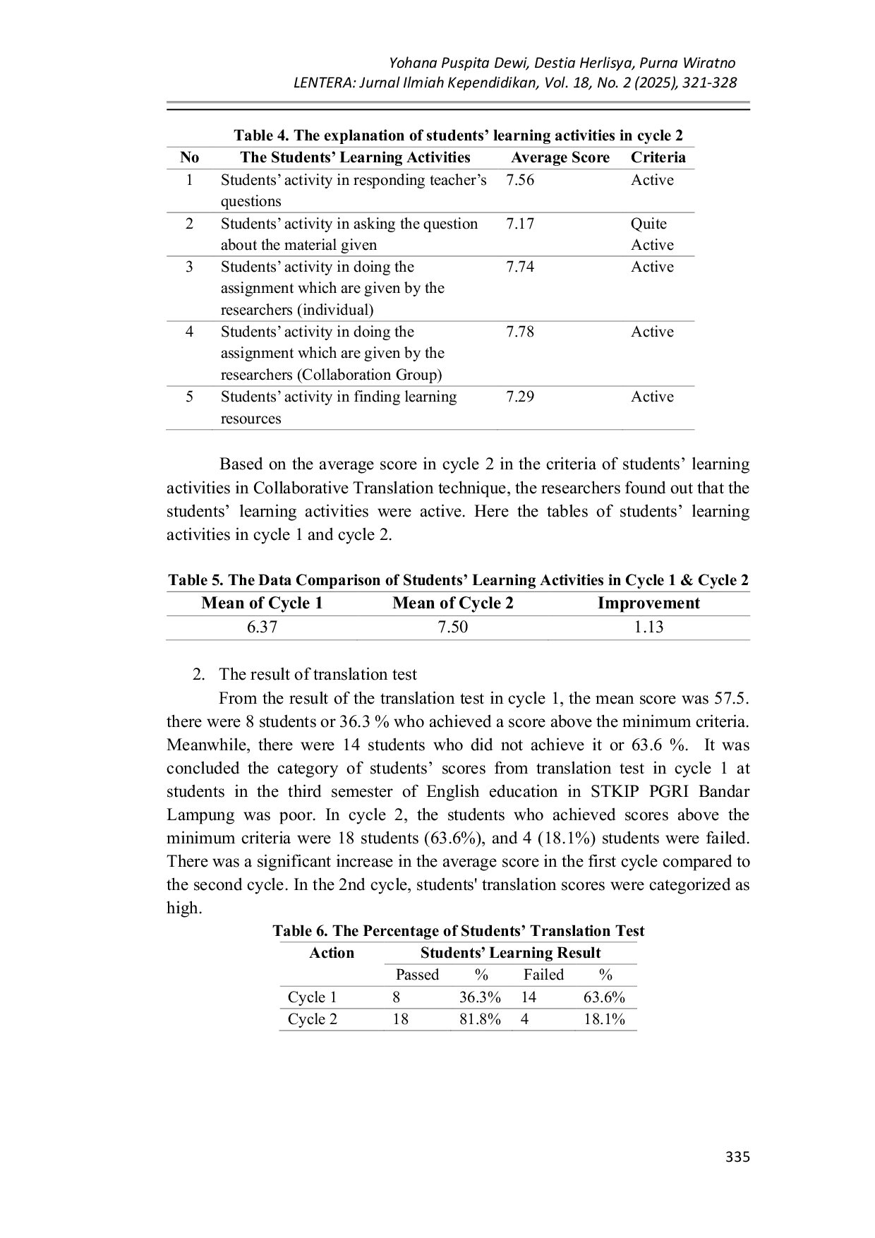 JURIS Collaborative Translation as a Teaching Technique to Improve Students Translation Ability