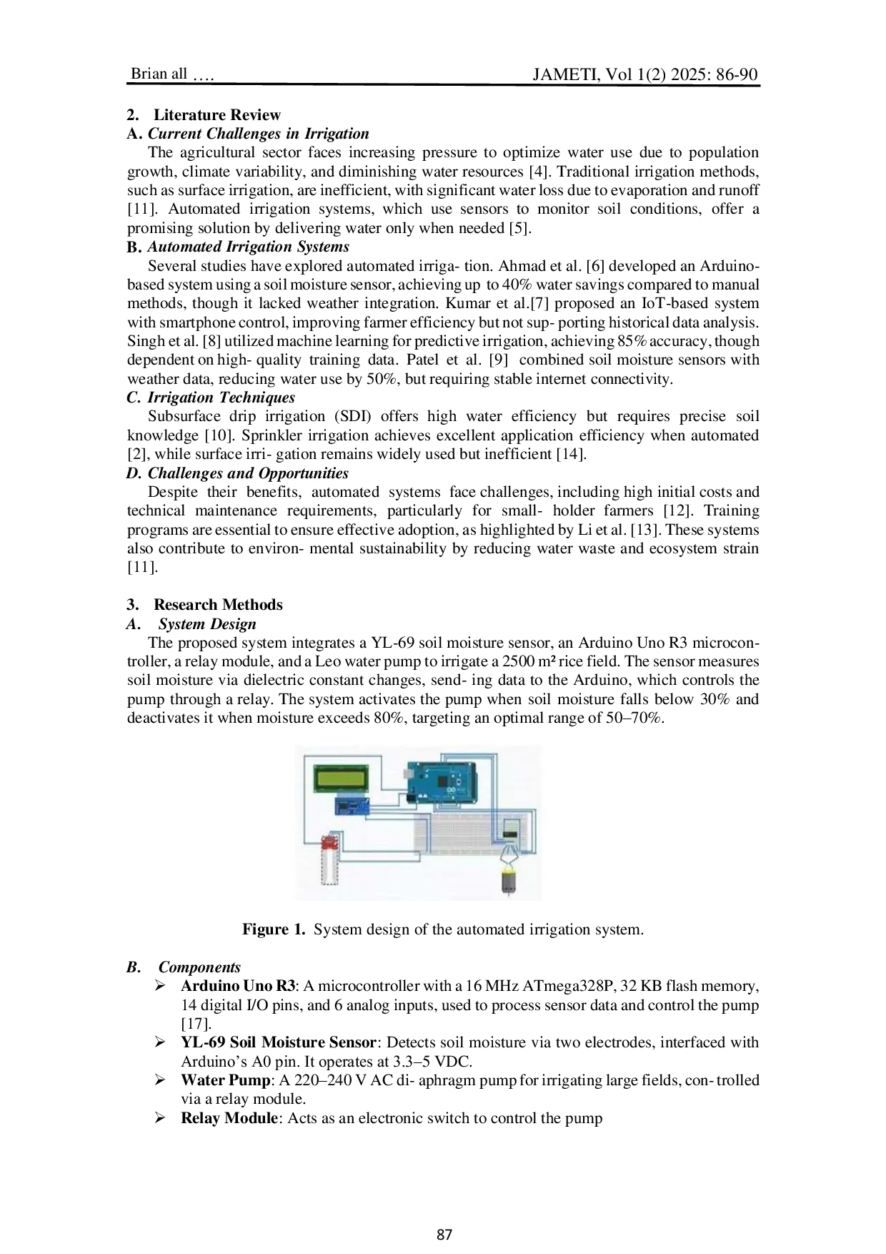 JURIS Automatic Crop Irrigation Device According To Soil Moisture Content