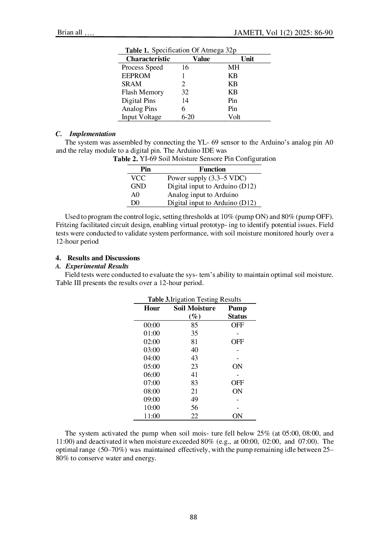 JURIS Automatic Crop Irrigation Device According To Soil Moisture Content