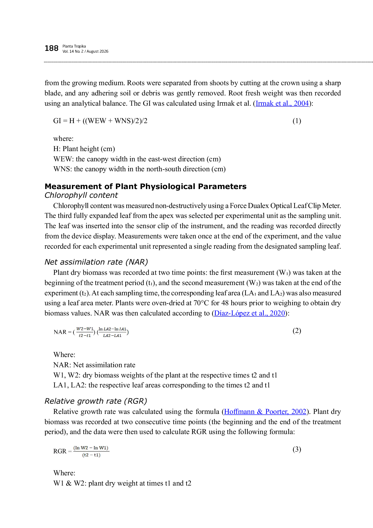 JURIS Water Stress Effects on Growth Physiology and Bioactive Metabolite Accumulation in Javanese Ginseng Talinum paniculatum Gaertn