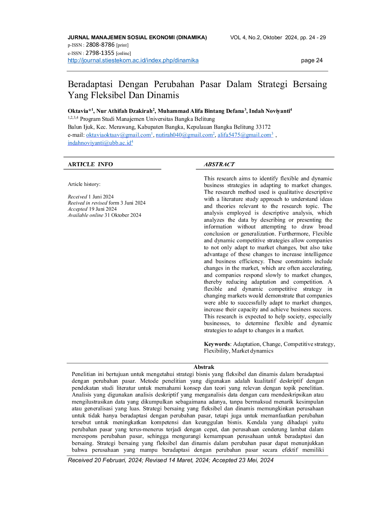 JURIS Beradaptasi Dengan Perubahan Pasar Dalam Strategi Bersaing Yang Fleksibel Dan Dinamis