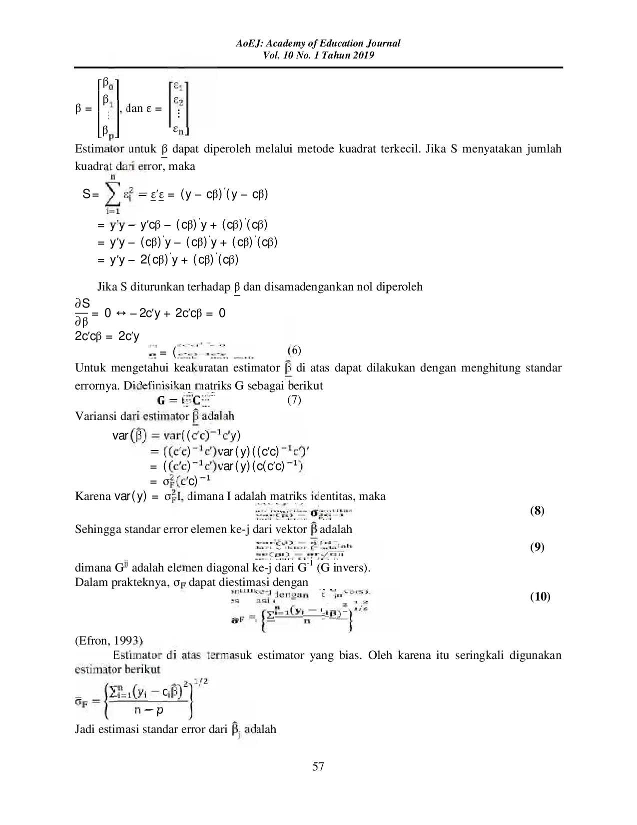 JURIS Aplikasi Bootstrap Pada Analisis Regresi untuk Data Kecelakaan Kerja