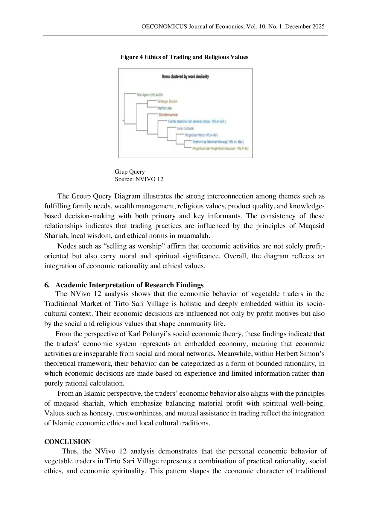 JURIS Sharia Maqasid Oriented Economic Ethics MS EE and the Behavioral Patterns of Vegetable Traders in Indonesian Traditional Markets Etika Ekonomi Berorientasi Maqasid Syariah MS EE dan Pola Peril