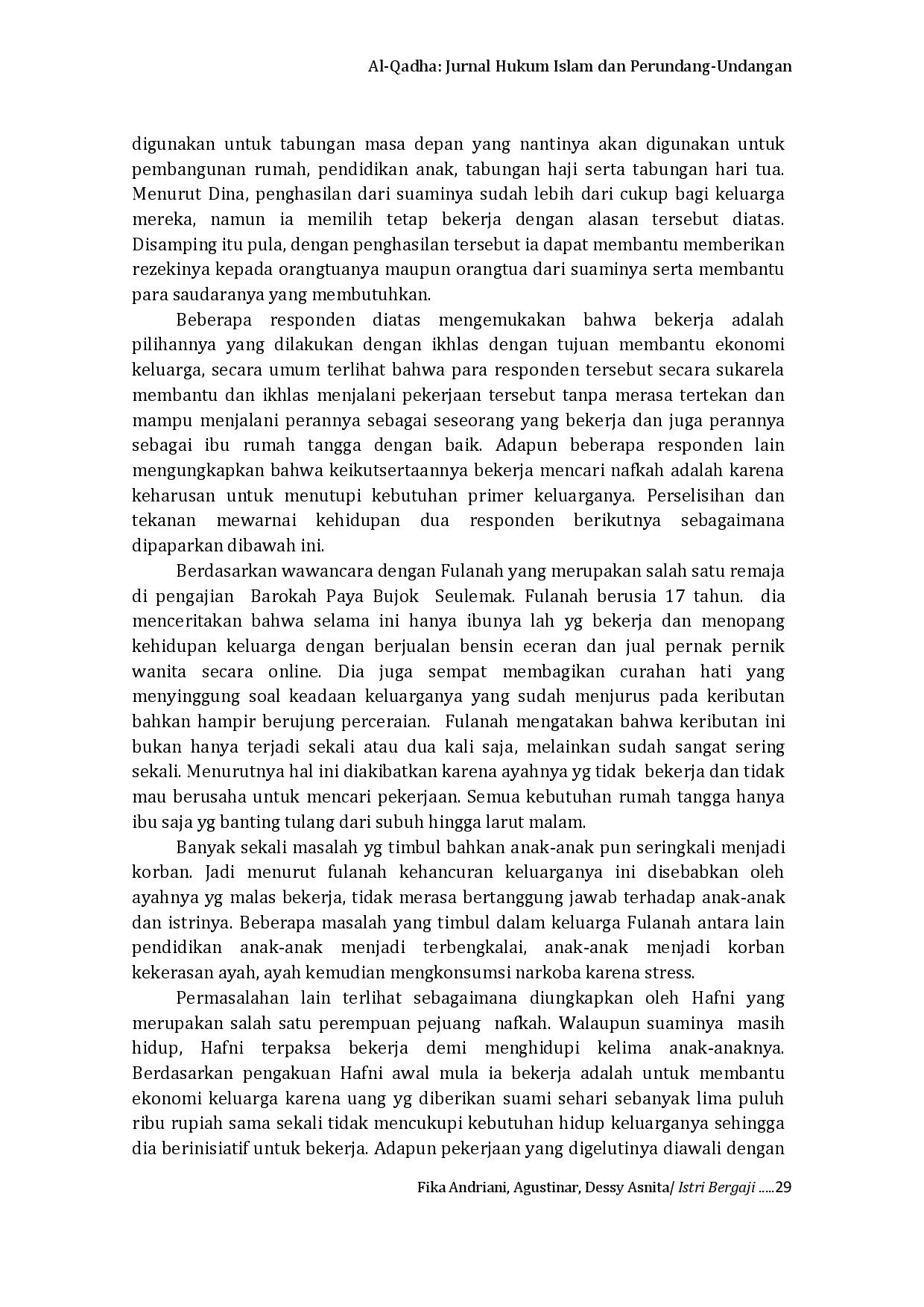 juris Istri Bergaji Analisis Peran Wanita Bekerja Dalam Meningkatkan Ekonomi Keluarga