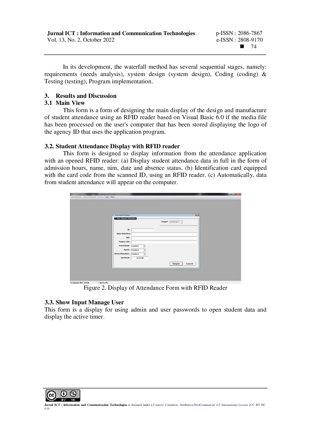 juris Design And Build Attendance Interface System Using RFID PC