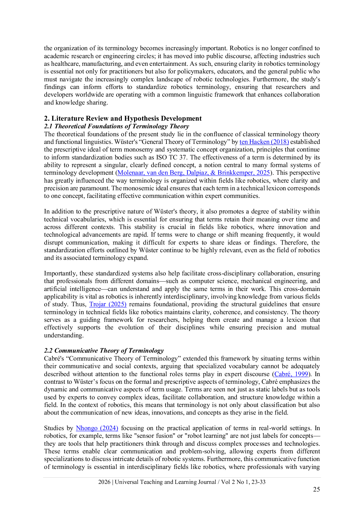 JURIS A Corpus Based Semantic Study of Robotics Terms