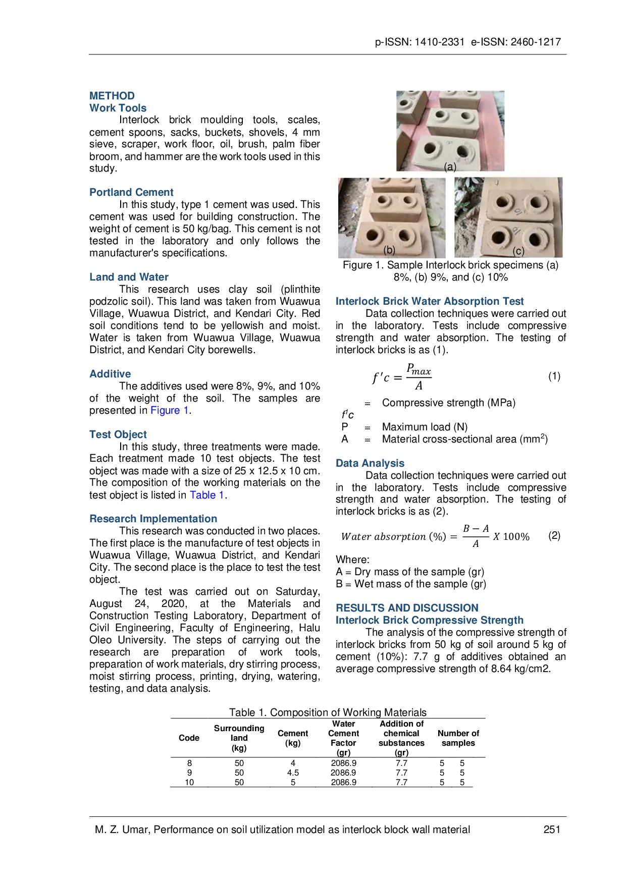 JURIS Performance on soil utilization model as interlock block wall material