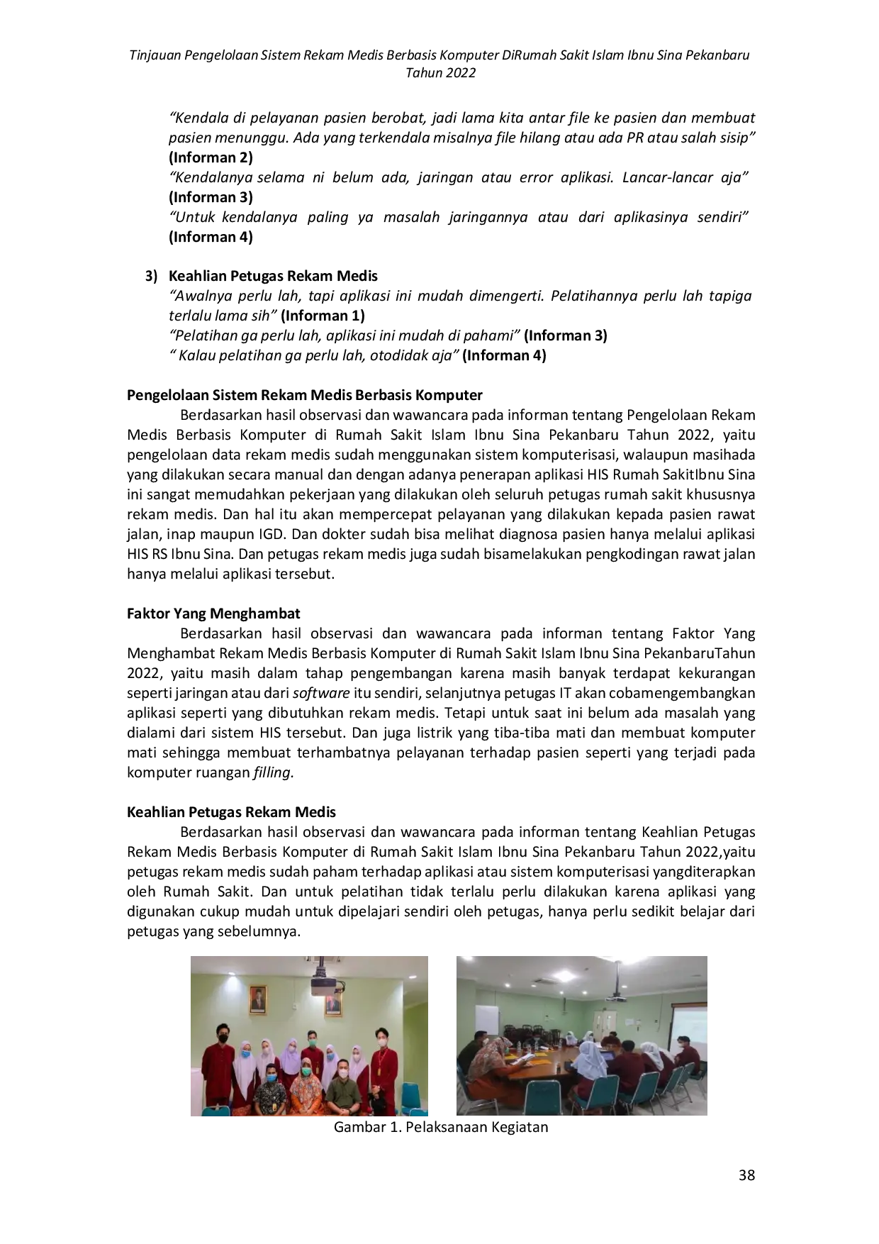 JURIS Tinjauan Pengelolaan Sistem Rekam Medis Berbasis Komputer Di Rumah Sakit Islam Ibnu Sina Pekanbaru