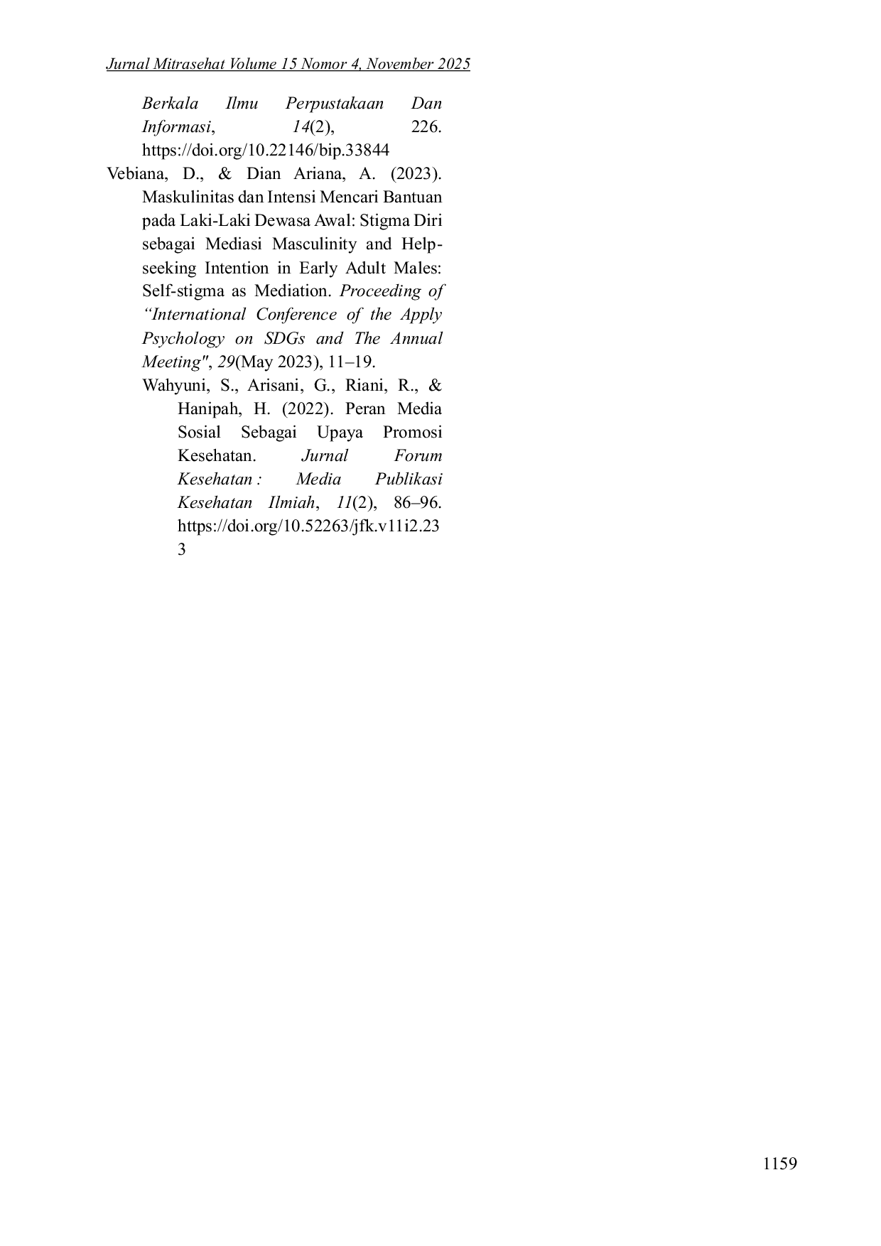 JURIS Hubungan Literasi Kesehatan Digital Dengan Personal Hygiene Siswa di SMP Negeri 2 Makassar