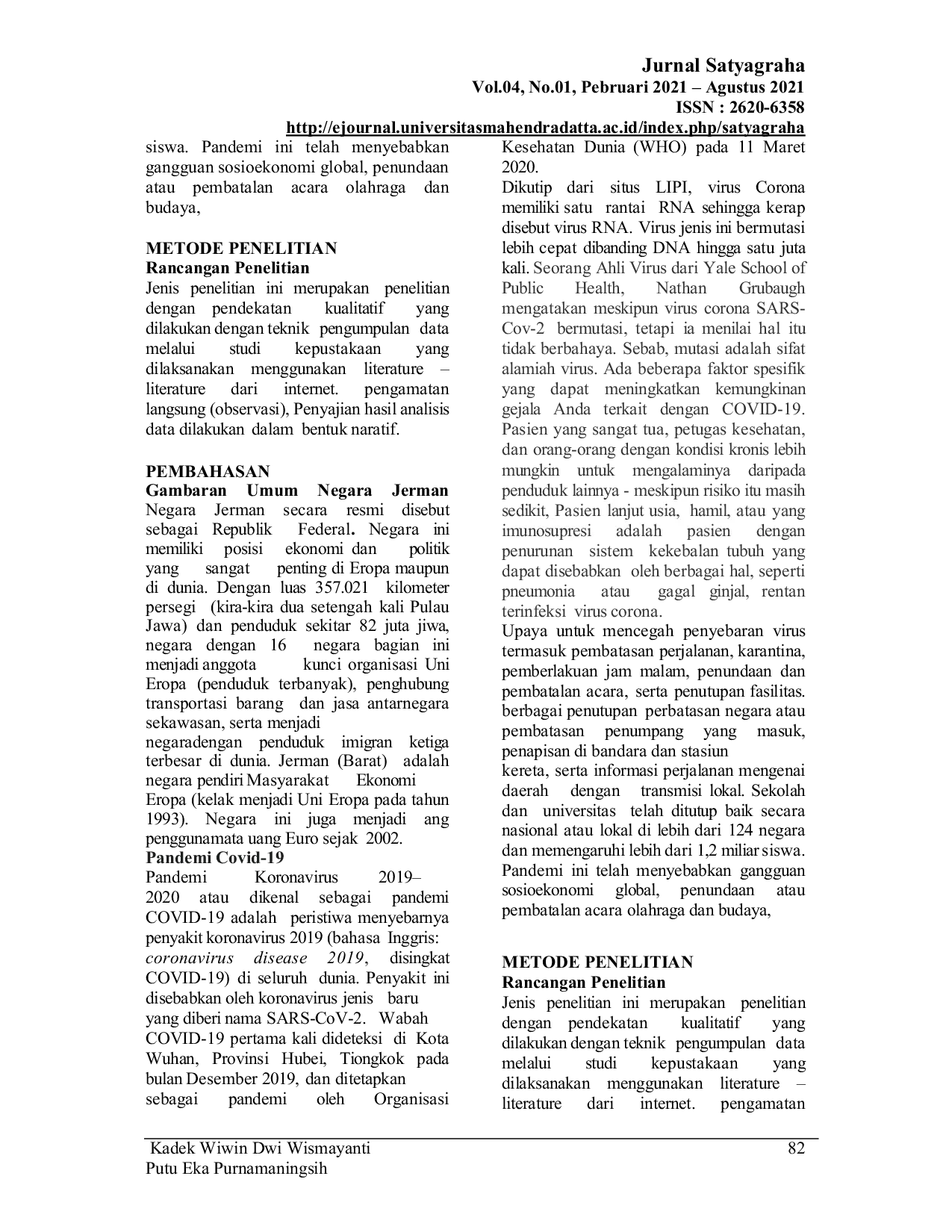 JURIS Kebijakan Keuangan Negara Jerman Dalam Menghadapi Pandemi Covid 19