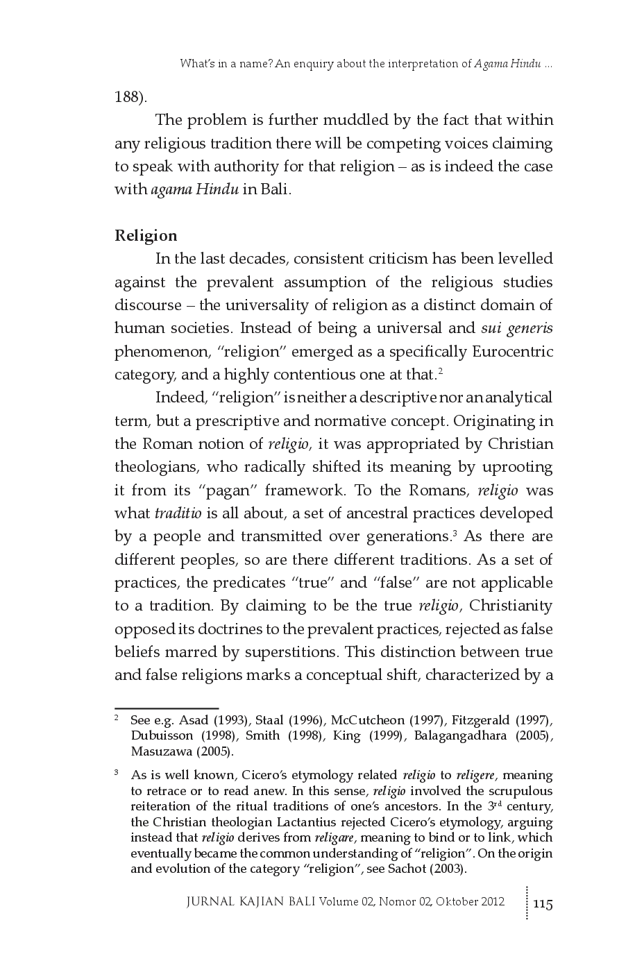 juris What s in a name An enquiry about the interpretation of Agama Hindu as Hinduism