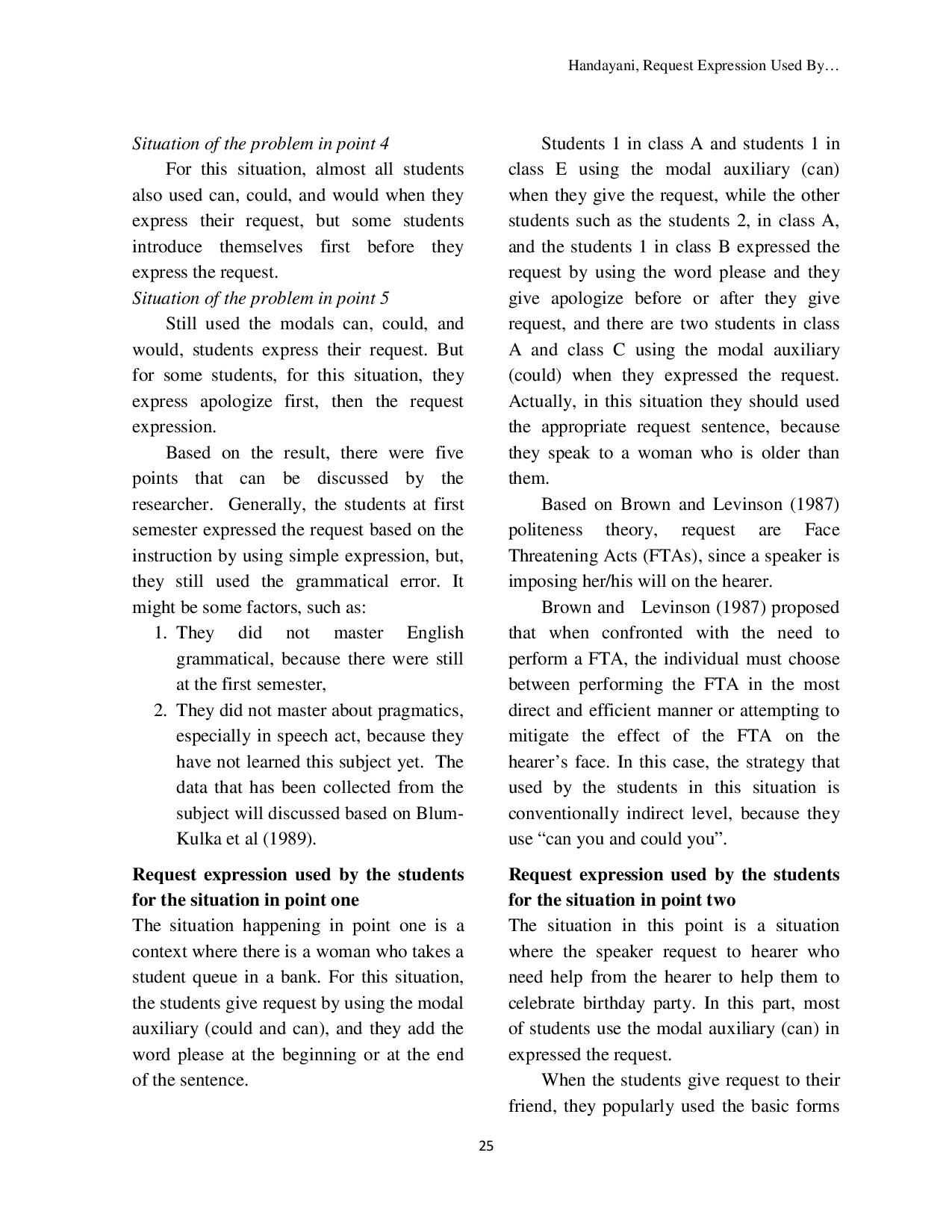 juris Request Expression Used By The English Department Students