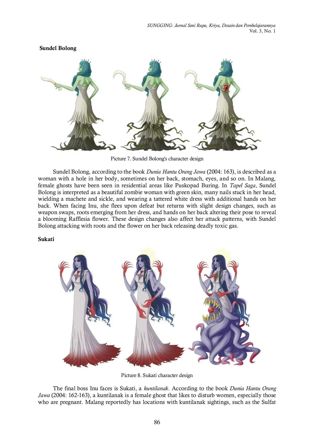 JURIS Character design for the Tapel Saga mobile game inspired by Malangan masks and Urban Legends