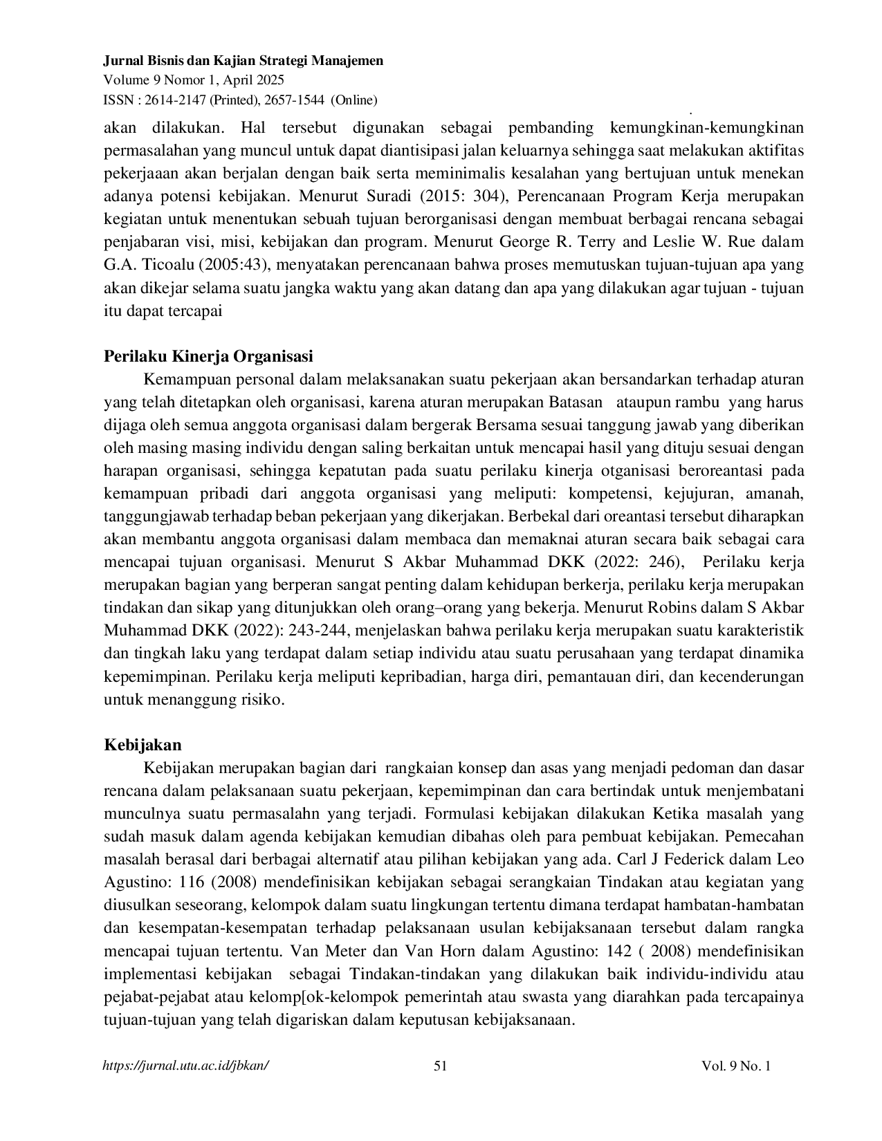 JURIS Upaya Rekonsiliasi Terhadap Timbulnya Potensi Kebijakan Dalam Pengelolaan Organisasi